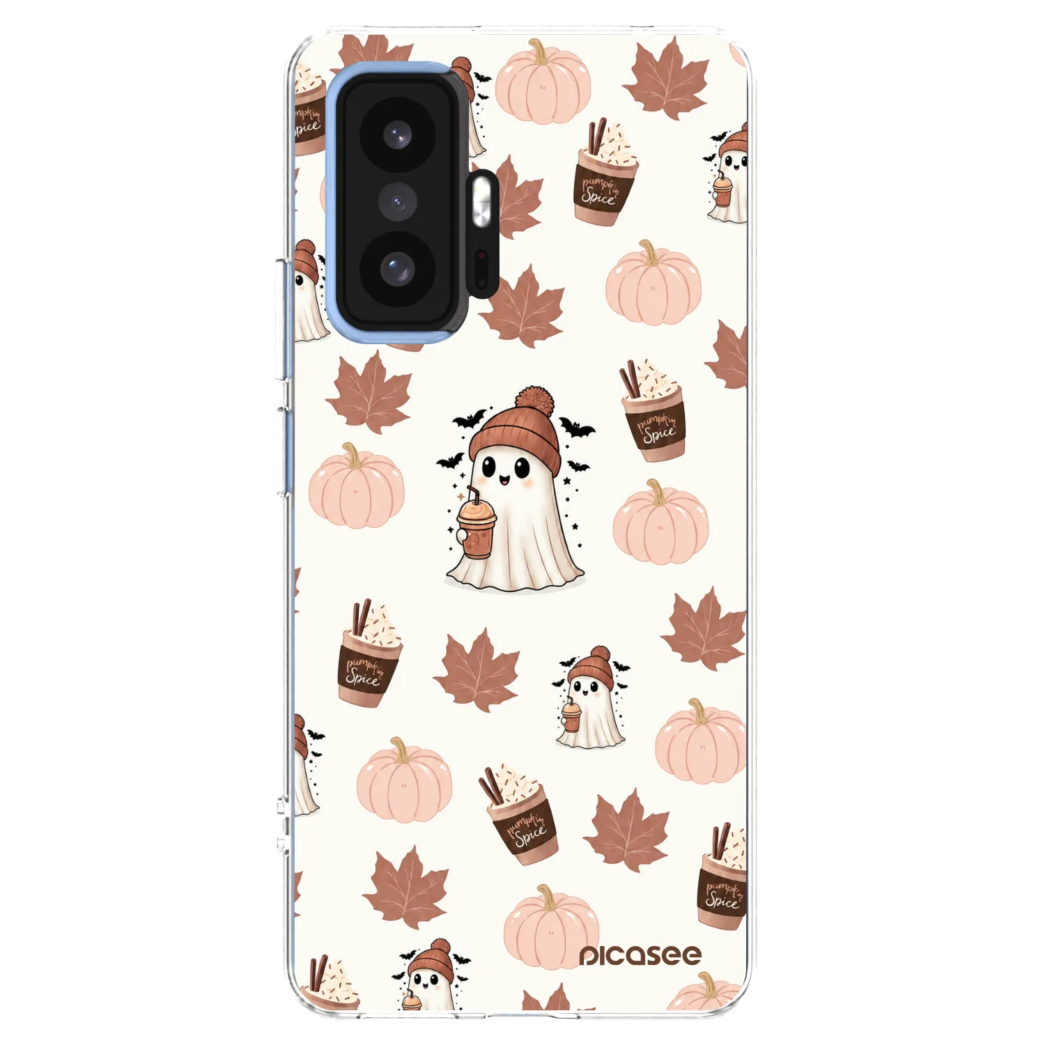 Picasee silikonowe przeźroczyste etui na Xiaomi 11T Pro - Pumpkin spice