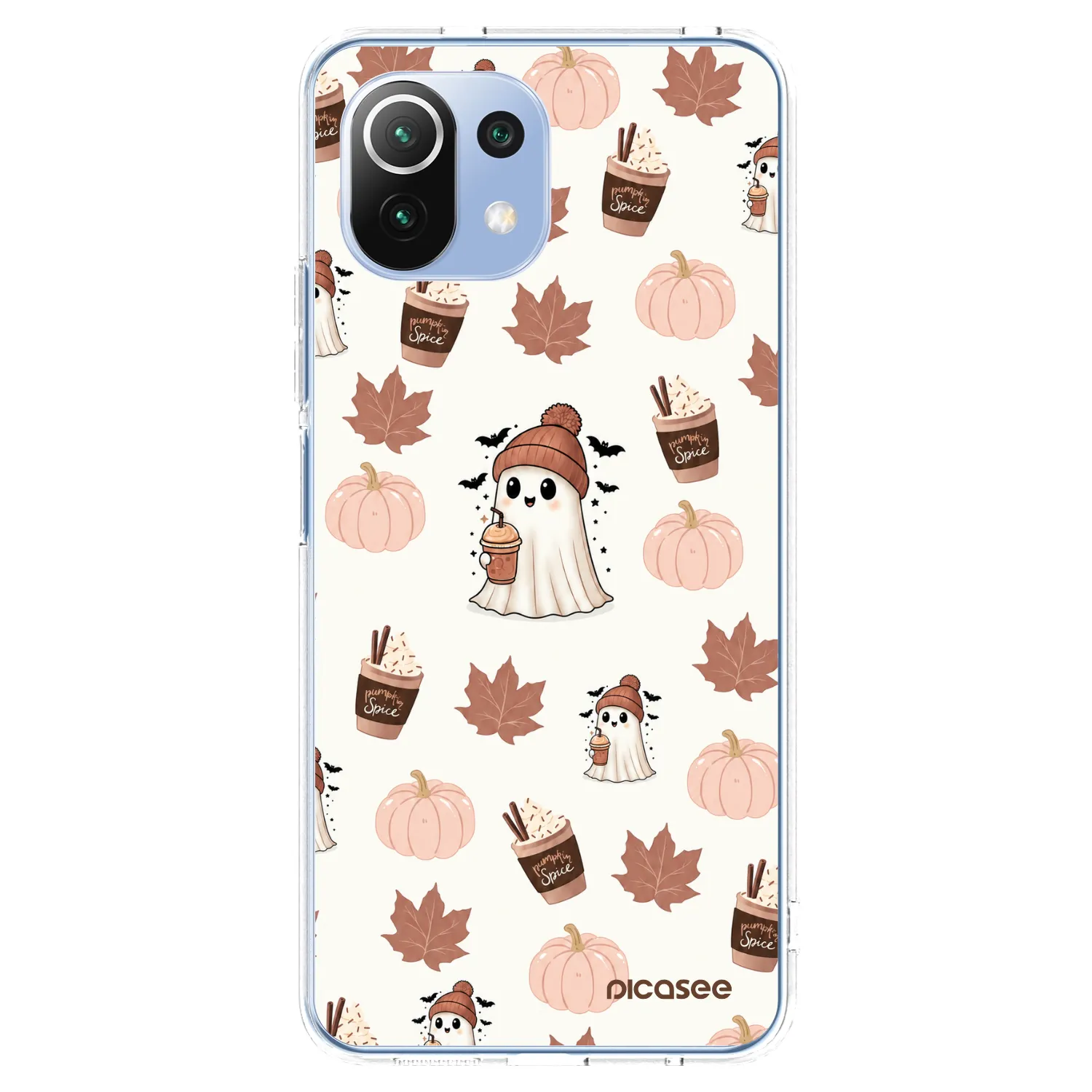 Picasee silikonowe przeźroczyste etui na Xiaomi 11 Lite 5G NE - Pumpkin spice