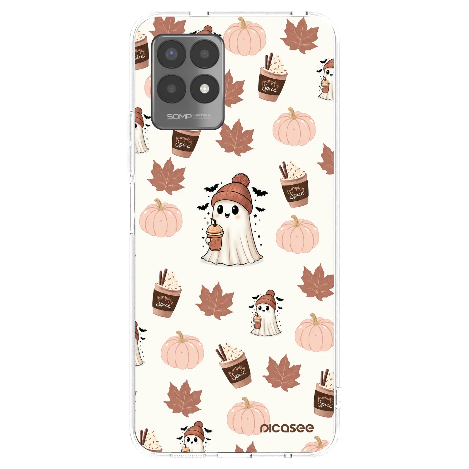 Picasee silikonowe przeźroczyste etui na Realme 8i - Pumpkin spice