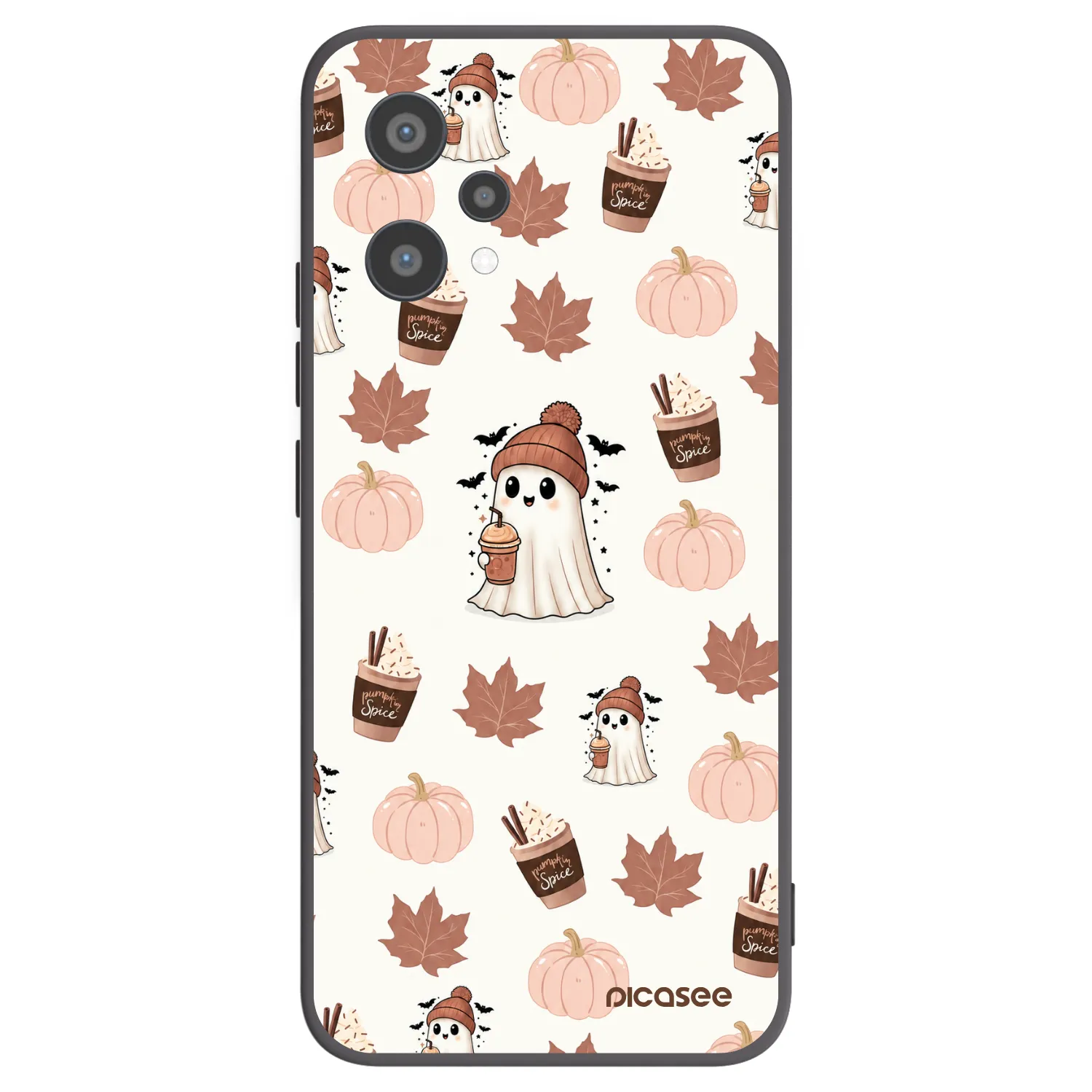 Picasee silikonowe czarne etui na Realme 9 Pro 5G - Pumpkin spice