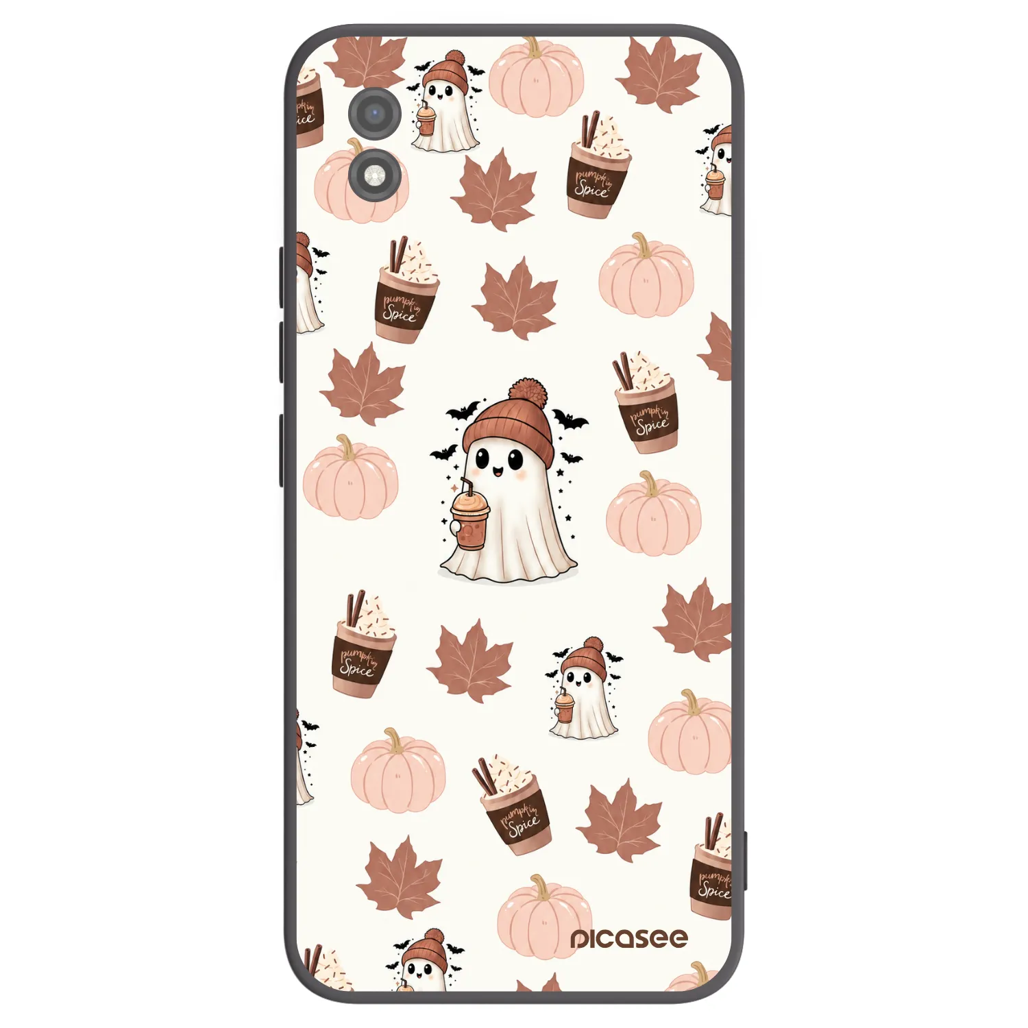 Picasee silikonowe czarne etui na Realme C11 (2021) - Pumpkin spice