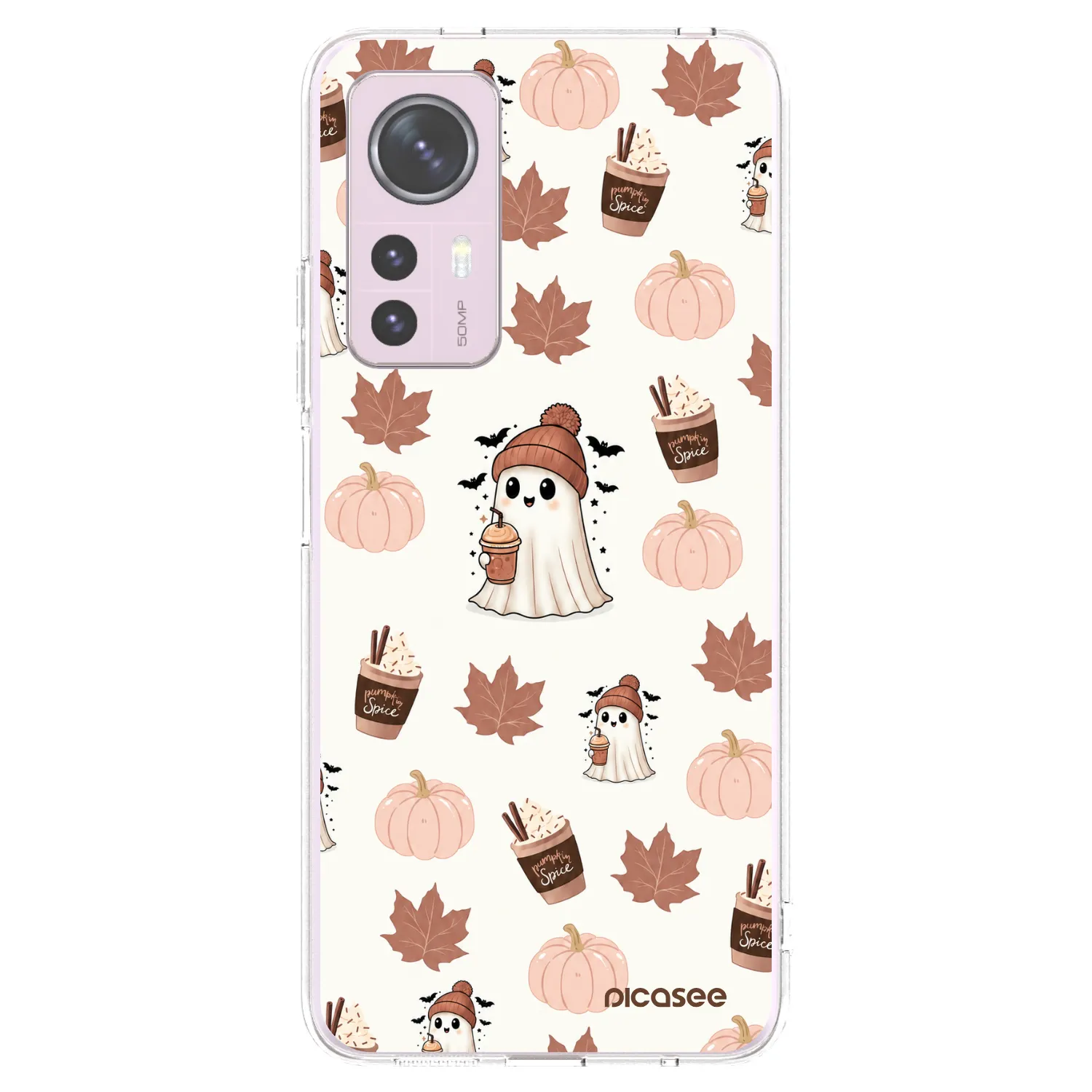 Picasee silikonowe przeźroczyste etui na Xiaomi 12 - Pumpkin spice