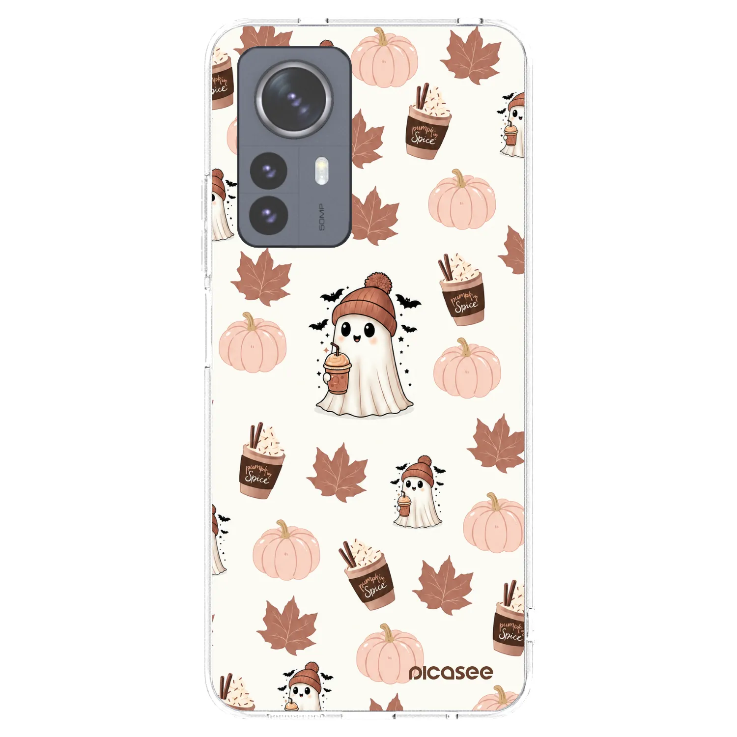 Picasee silikonowe przeźroczyste etui na Xiaomi 12 Pro - Pumpkin spice