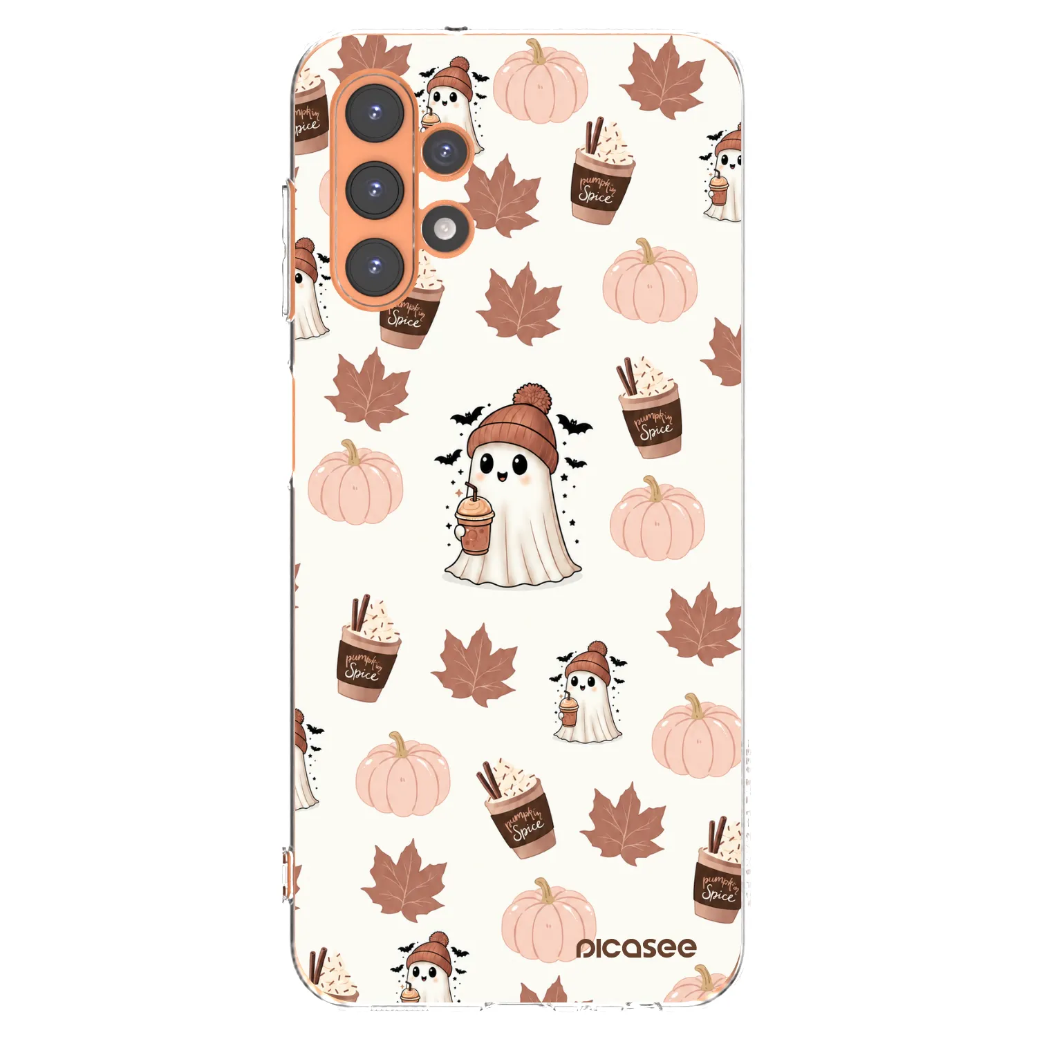 Picasee silikonowe przeźroczyste etui na Samsung Galaxy A13 4G A135 - Pumpkin spice