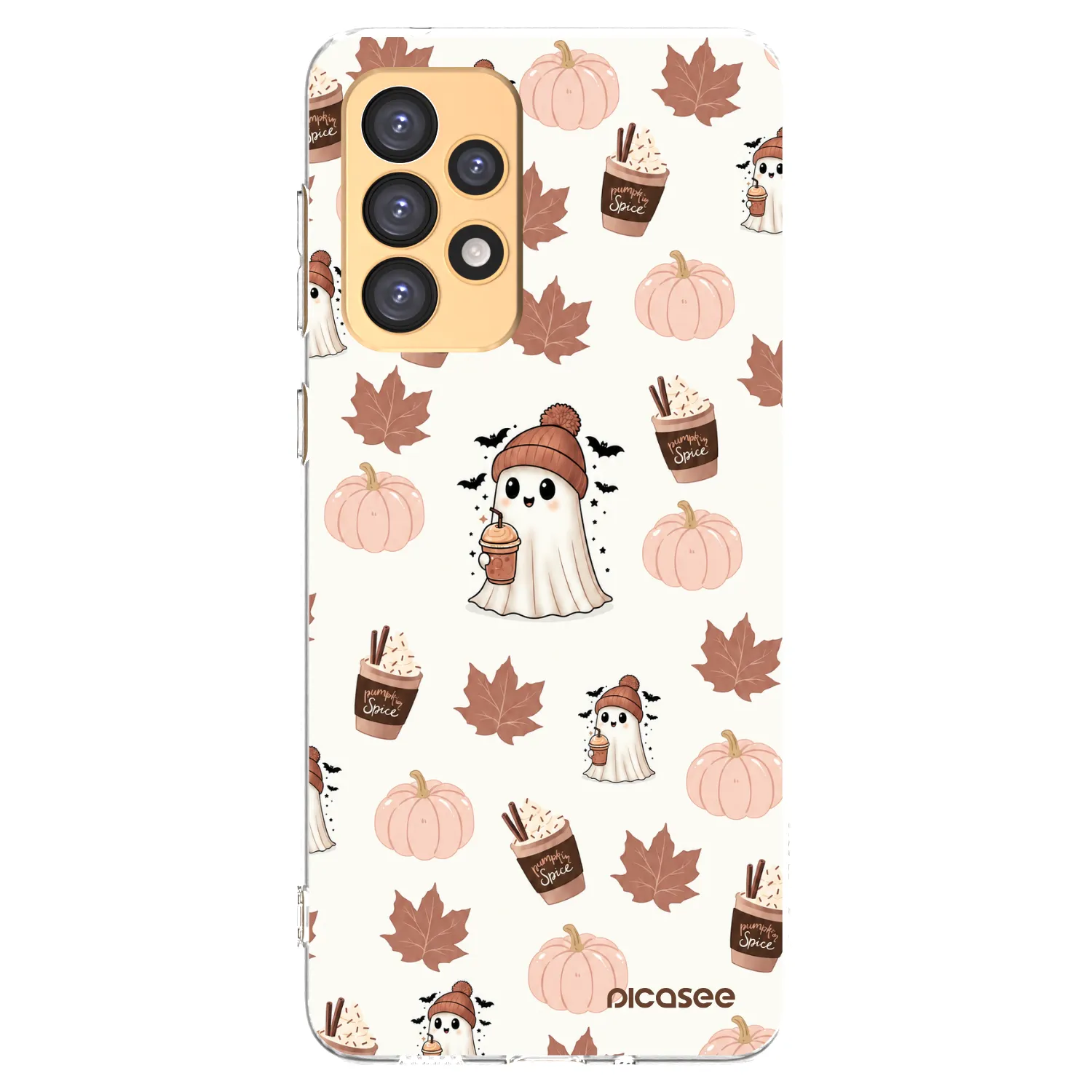 Picasee silikonowe przeźroczyste etui na Samsung Galaxy A33 5G A336 - Pumpkin spice