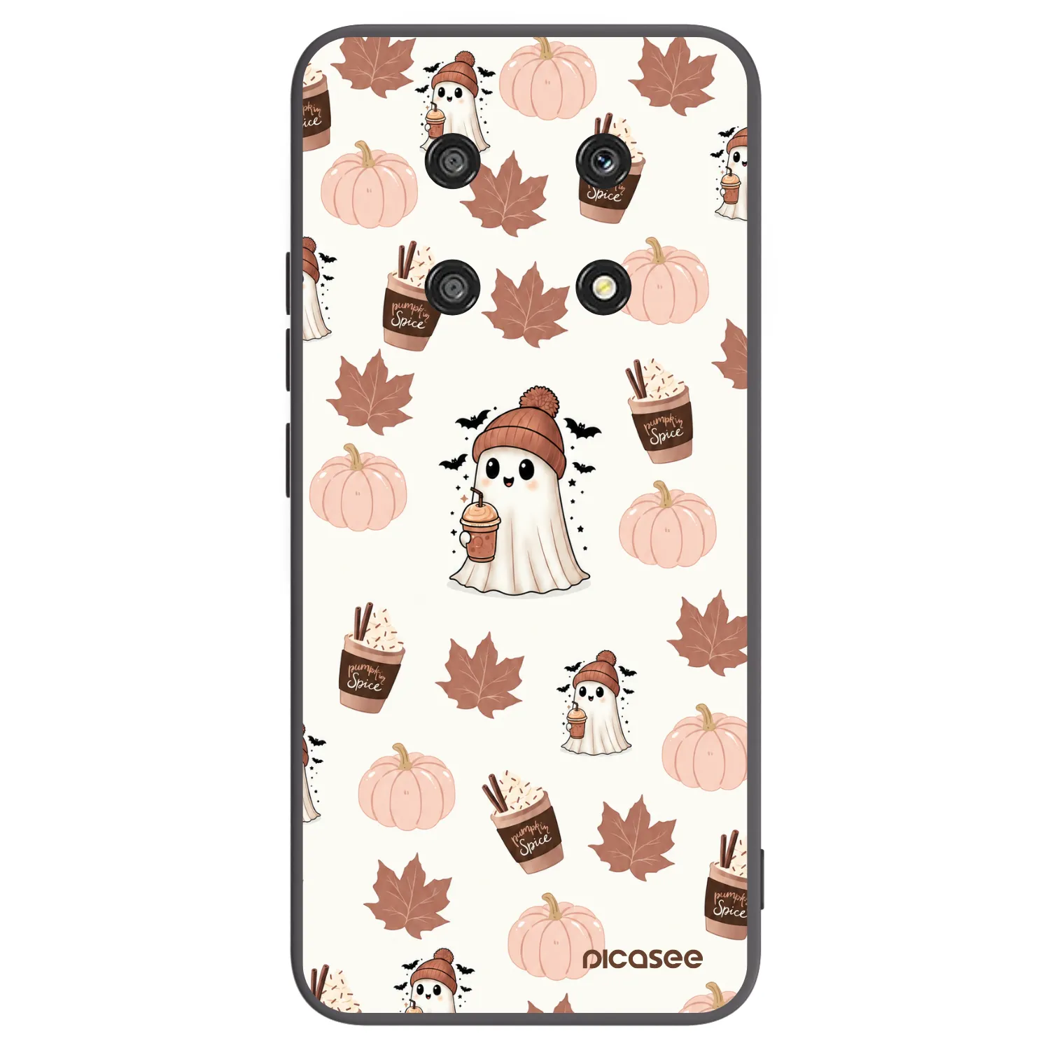 Picasee silikonowe czarne etui na Honor Magic4 Lite 5G - Pumpkin spice