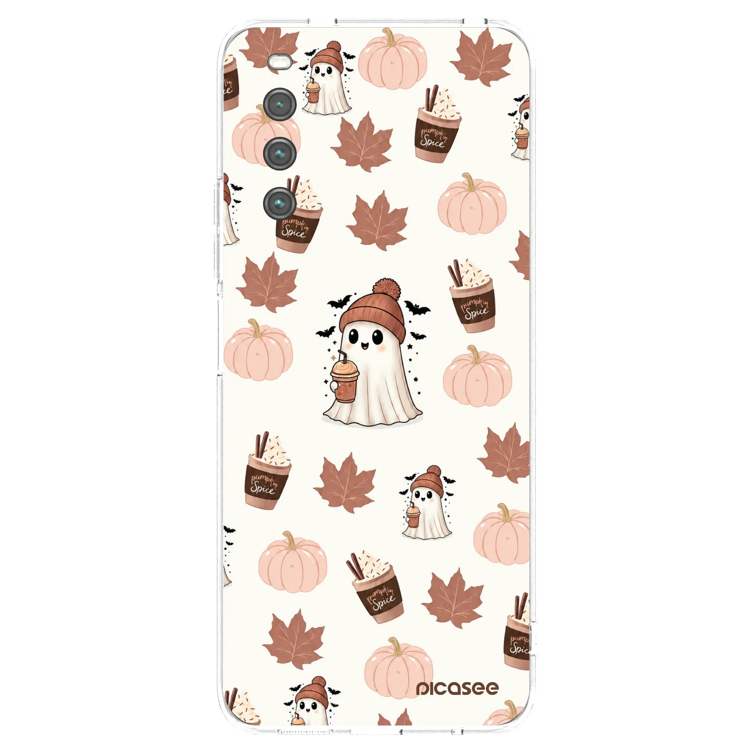 Picasee silikonowe przeźroczyste etui na Sony Xperia 10 IV 5G - Pumpkin spice