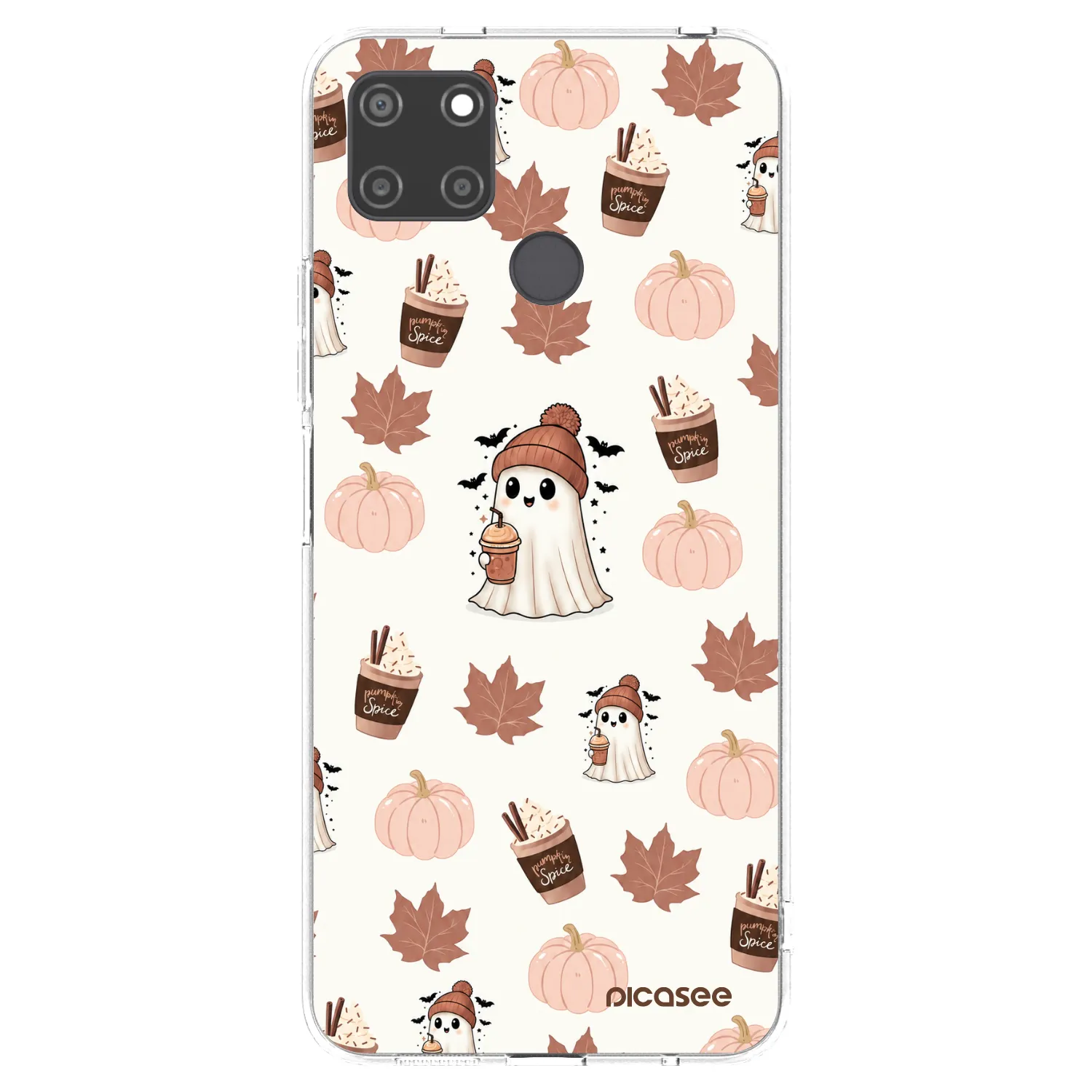 Picasee silikonowe przeźroczyste etui na Realme C21Y - Pumpkin spice