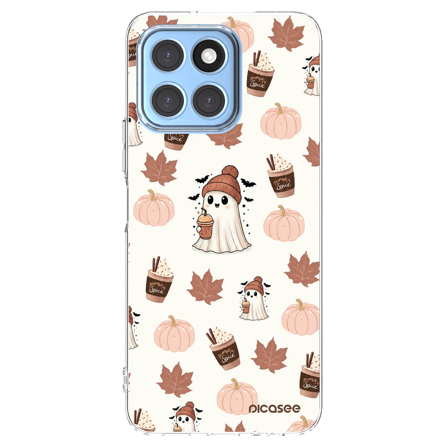 Picasee silikonowe przeźroczyste etui na Honor X6 - Pumpkin spice