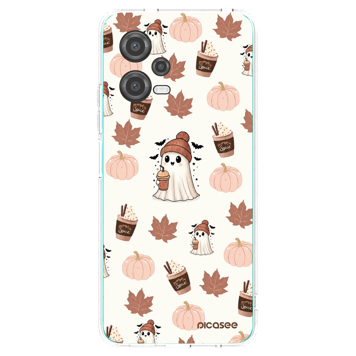 Picasee silikonowe przeźroczyste etui na Xiaomi Poco X5 - Pumpkin spice