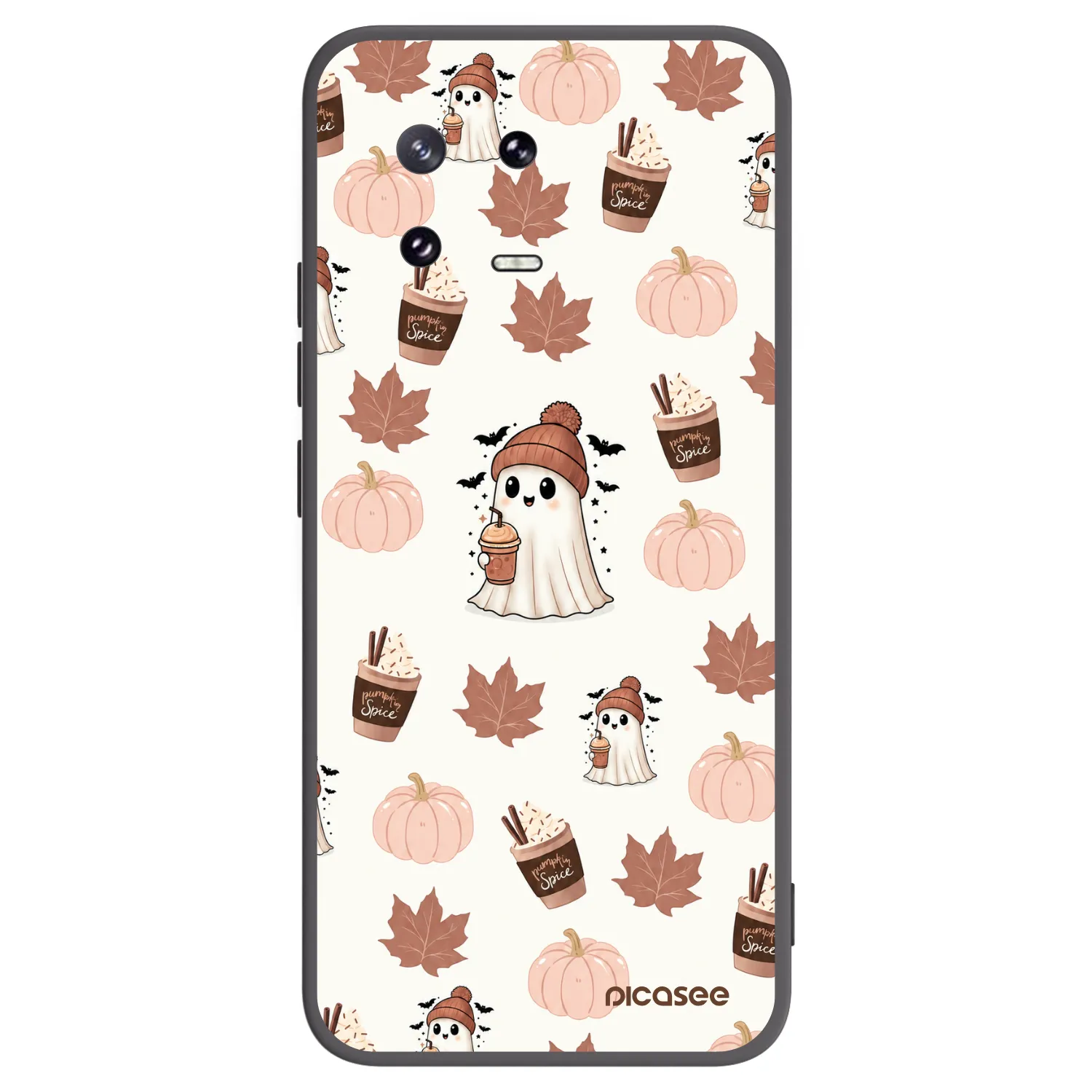 Picasee silikonowe czarne etui na Xiaomi 13 Pro - Pumpkin spice