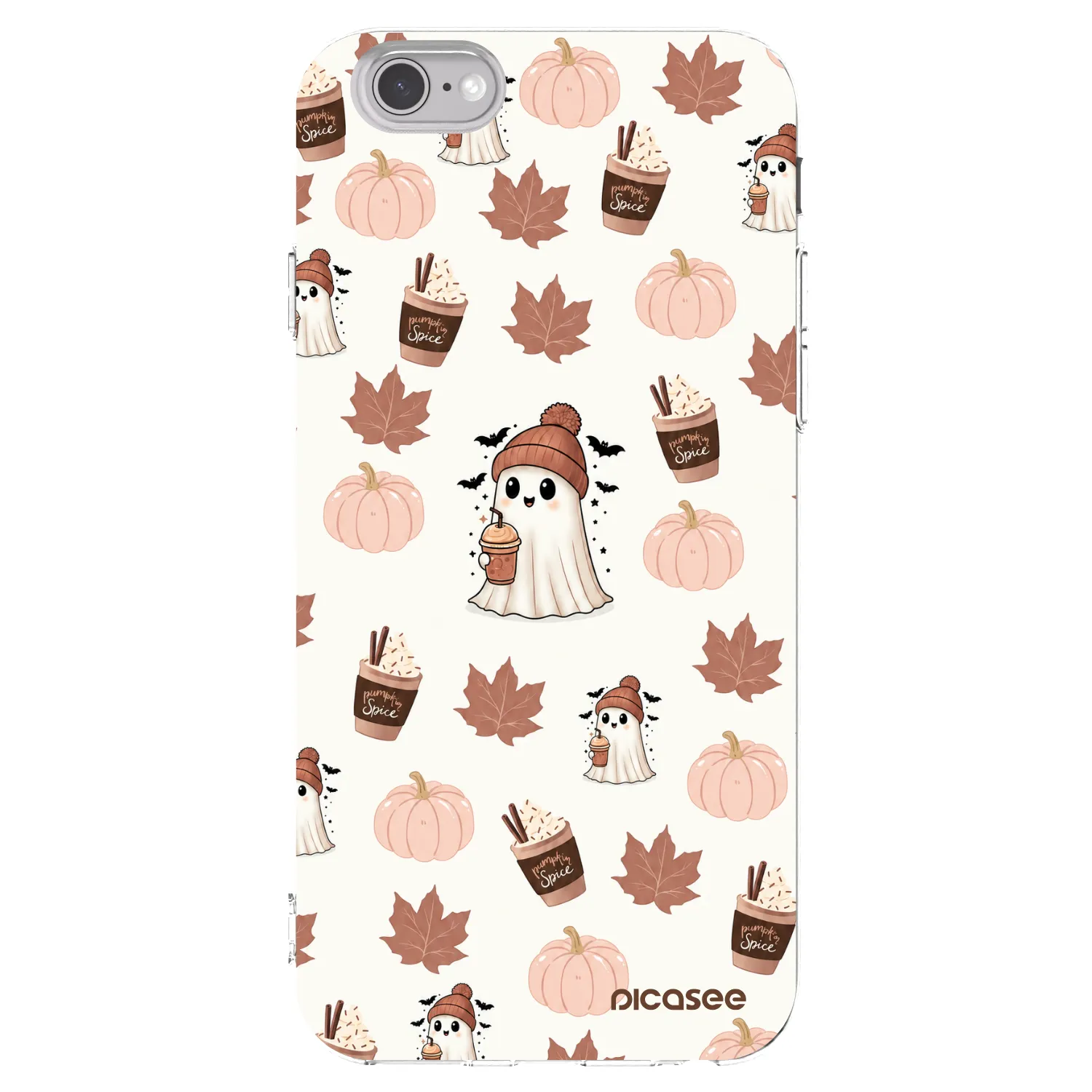 Picasee silikonowe przeźroczyste etui na Apple iPhone 6/6S - Pumpkin spice