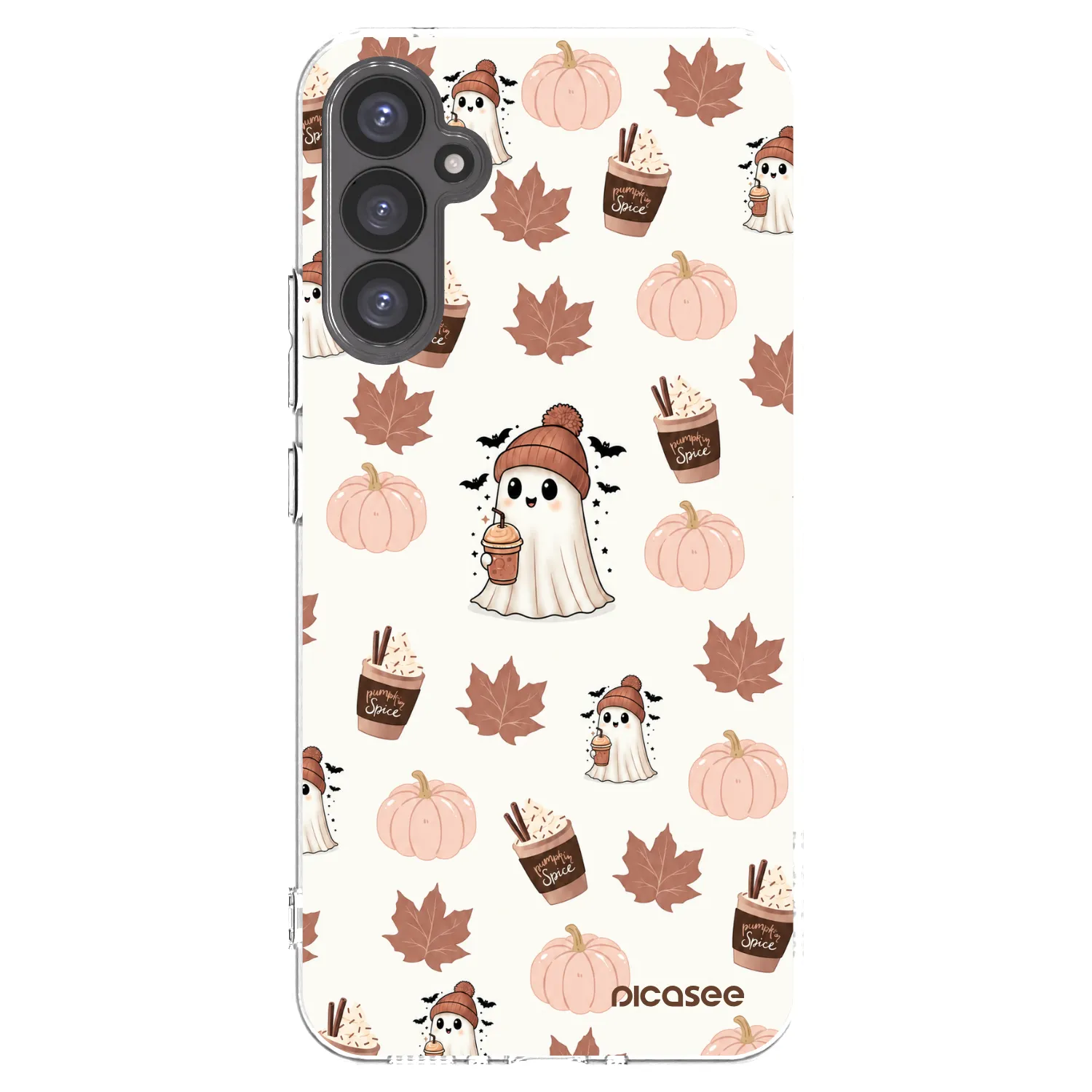 Picasee silikonowe przeźroczyste etui na Samsung Galaxy A34 5G A346B - Pumpkin spice