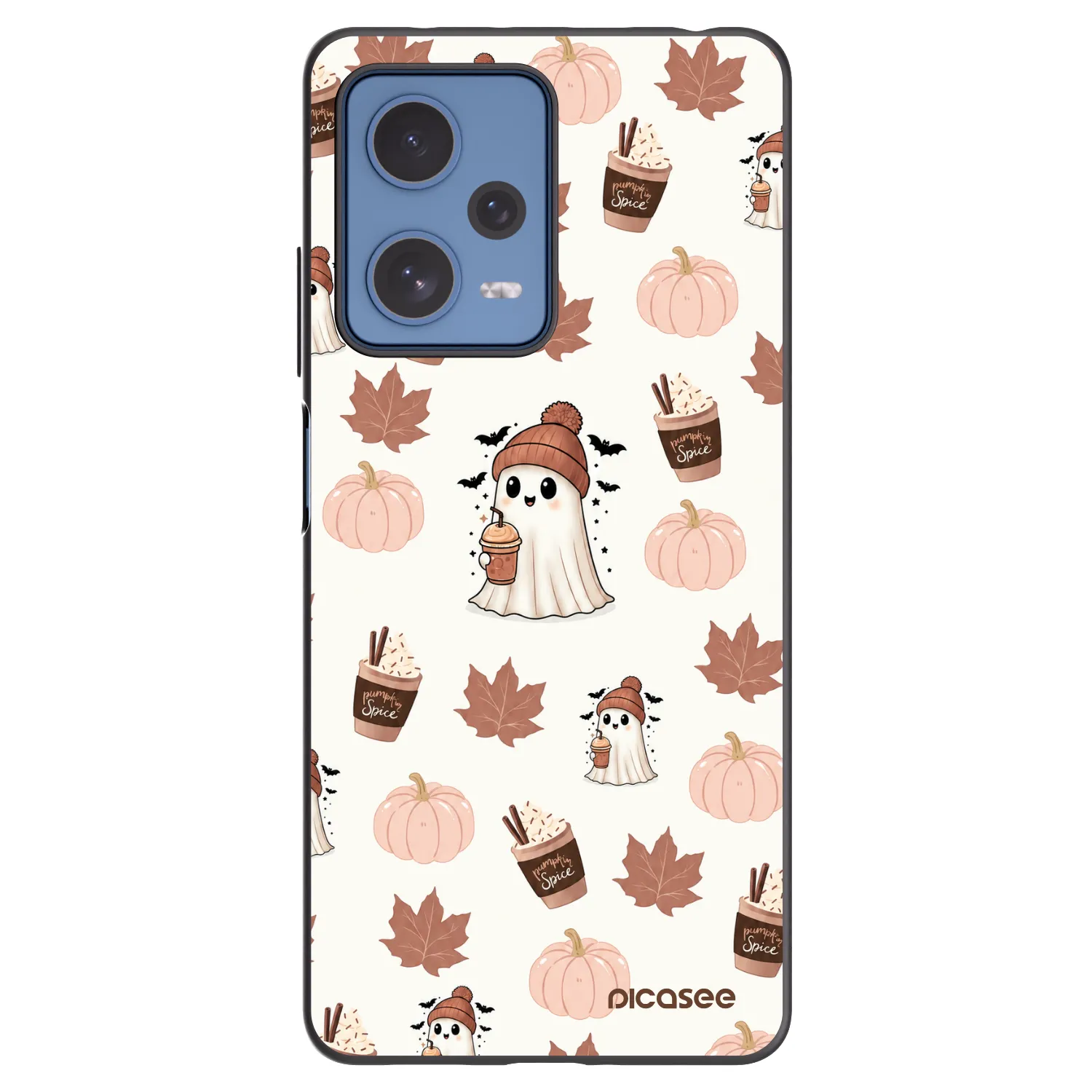Picasee silikonowe czarne etui na Xiaomi Redmi Note 12 Pro 5G - Pumpkin spice