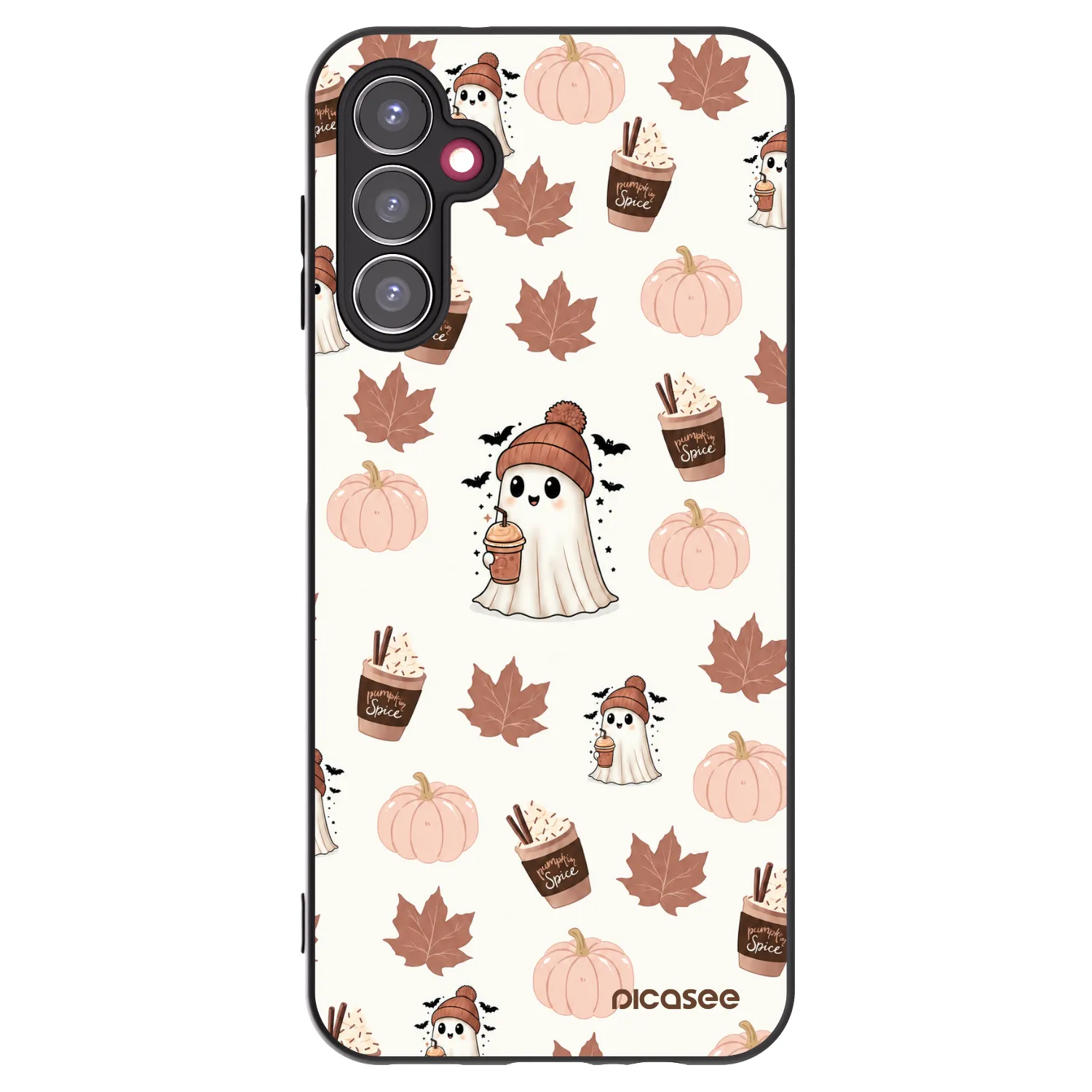 Picasee silikonowe czarne etui na Samsung Galaxy A14 5G A146P - Pumpkin spice