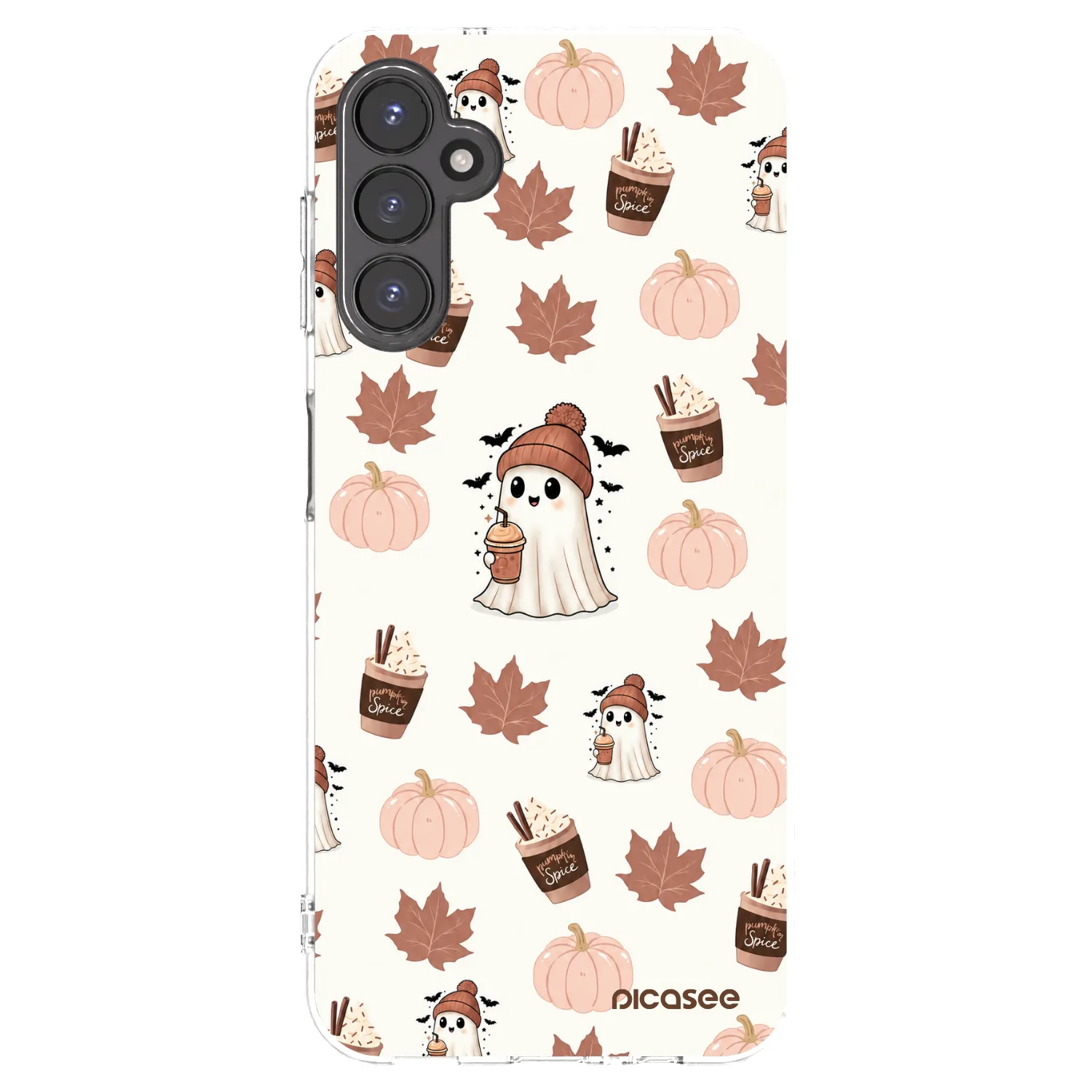 Picasee silikonowe przeźroczyste etui na Samsung Galaxy A14 5G A146P - Pumpkin spice