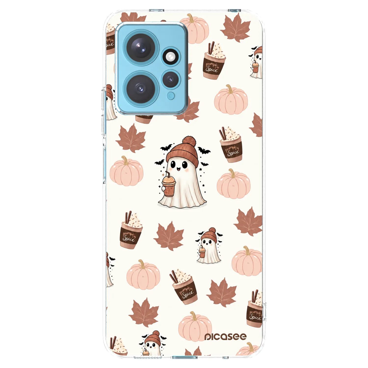 Picasee silikonowe przeźroczyste etui na Xiaomi Redmi Note 12 4G - Pumpkin spice