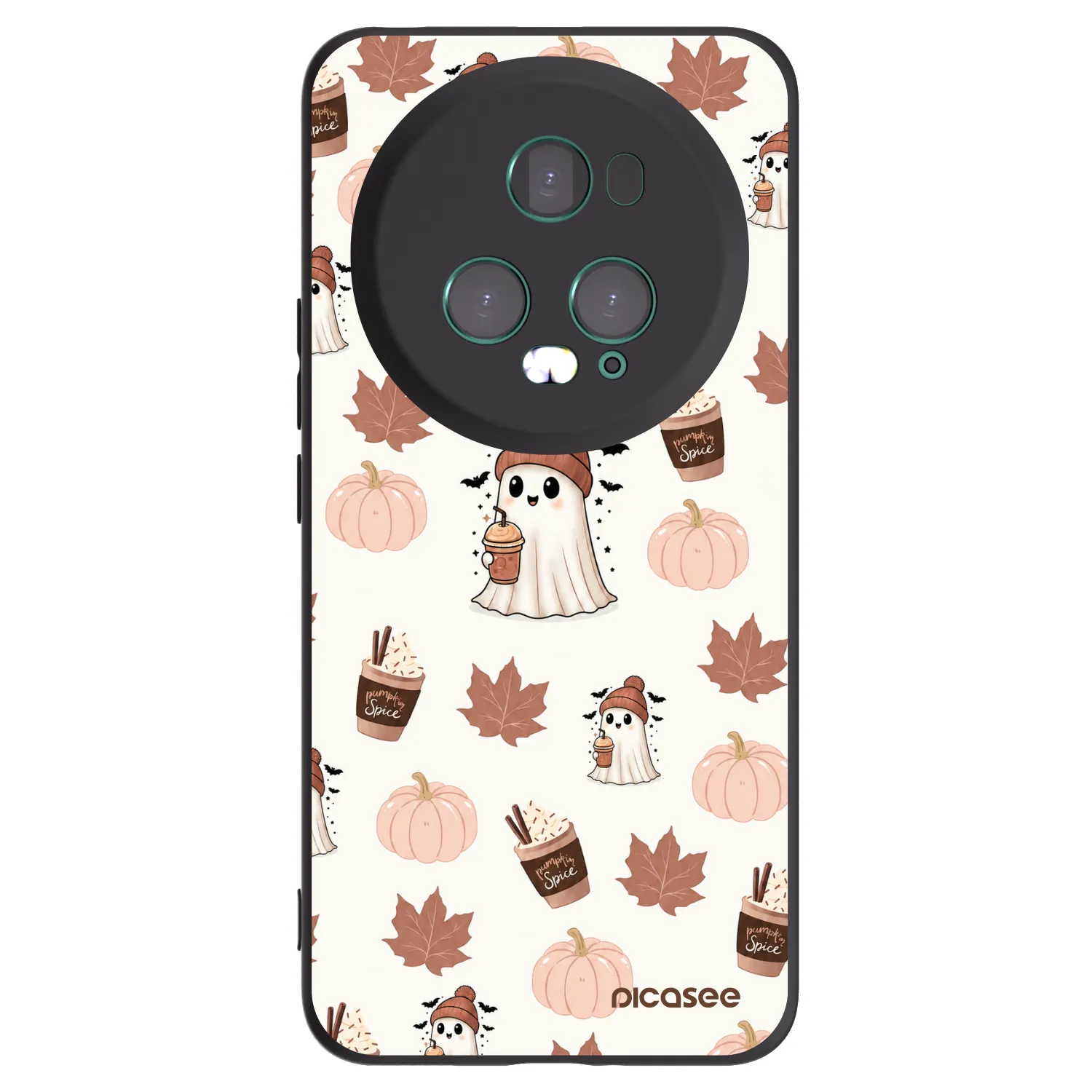 Picasee silikonowe czarne etui na Honor Magic5 Pro - Pumpkin spice