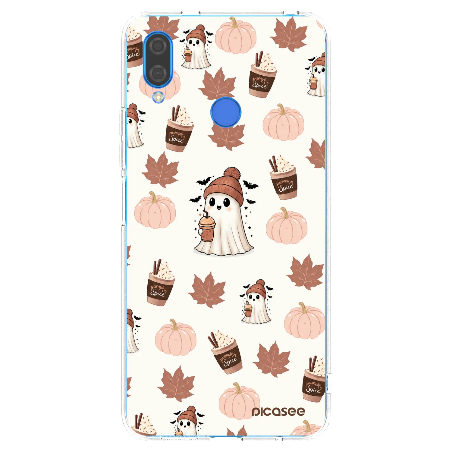 Picasee silikonowe przeźroczyste etui na Huawei Nova 3 - Pumpkin spice