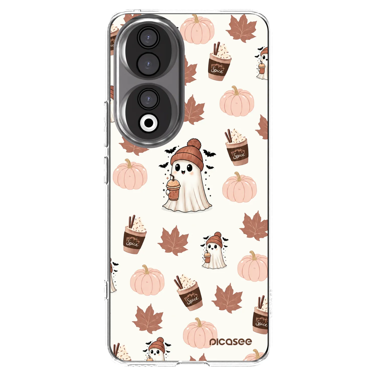 Picasee silikonowe przeźroczyste etui na Honor 90 5G - Pumpkin spice