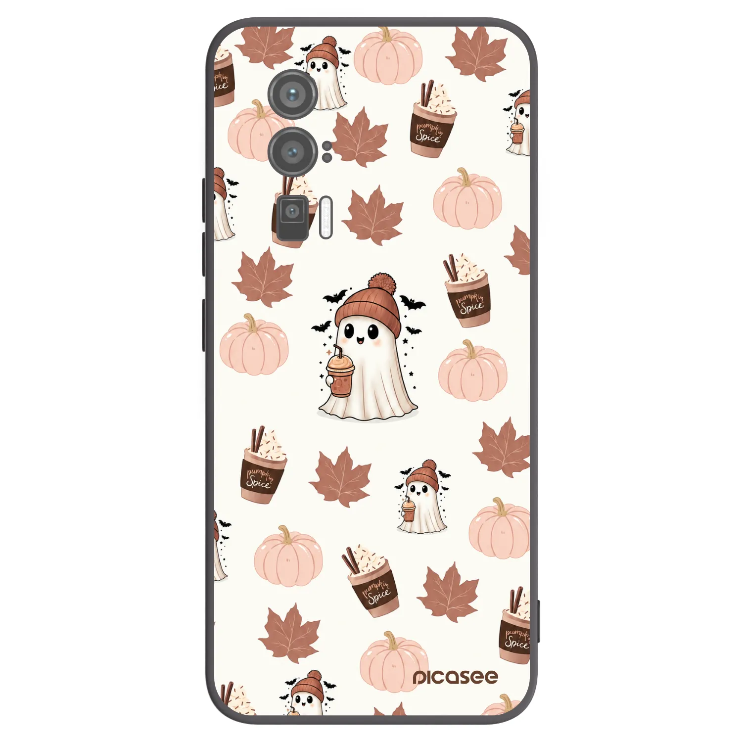 Picasee silikonowe czarne etui na Xiaomi Poco F5 Pro 5G - Pumpkin spice