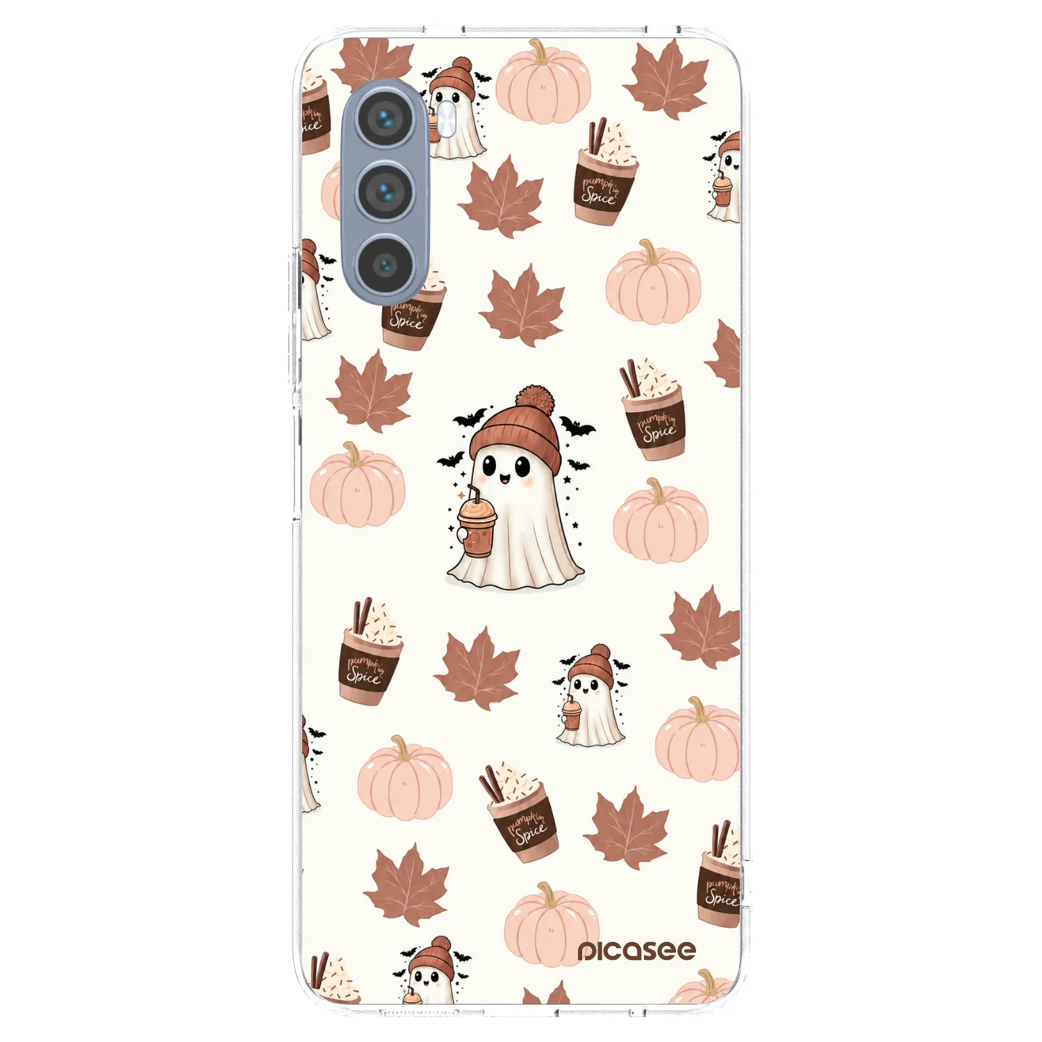 Picasee silikonowe przeźroczyste etui na Motorola Moto G62 - Pumpkin spice