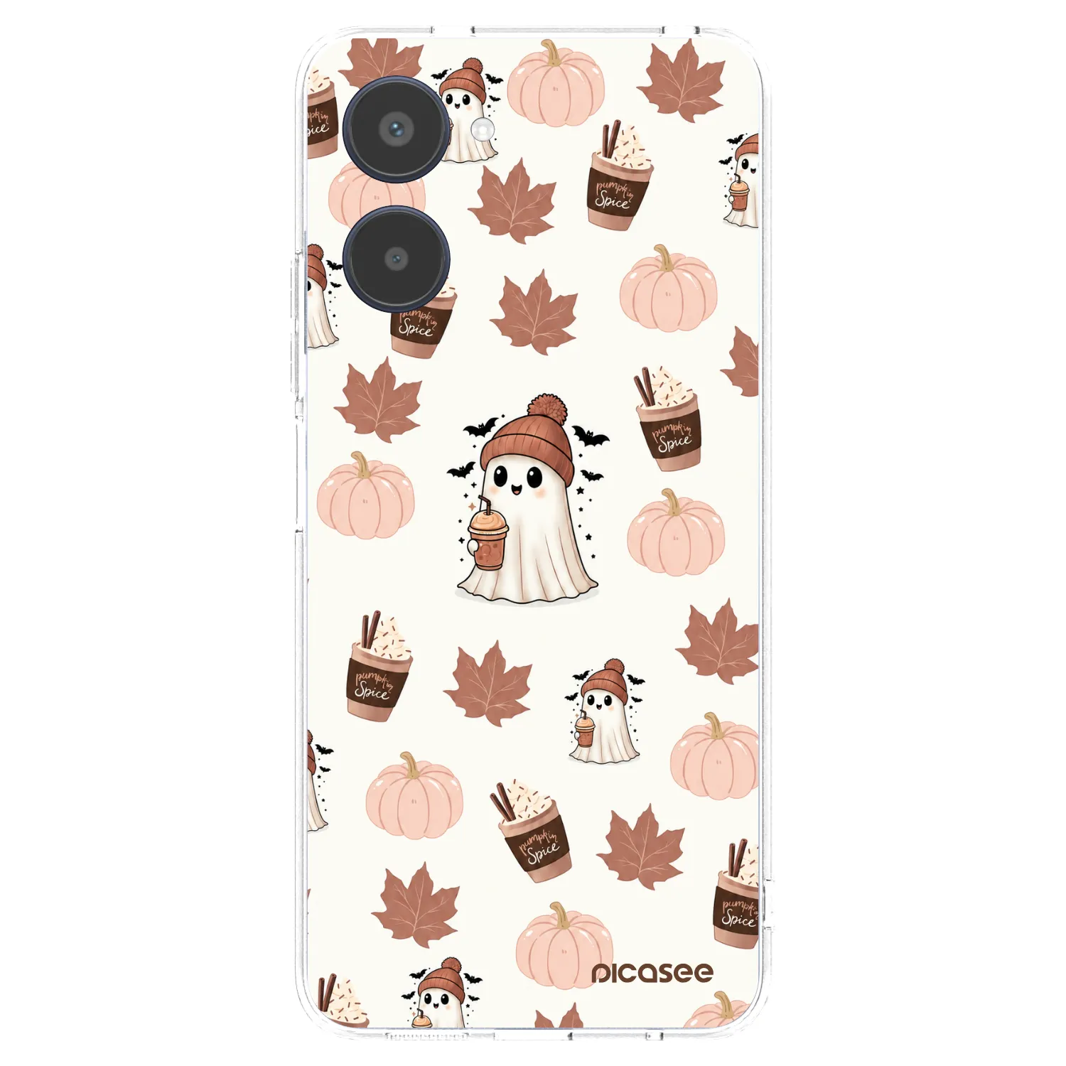 Picasee silikonowe przeźroczyste etui na Realme 10 4G - Pumpkin spice