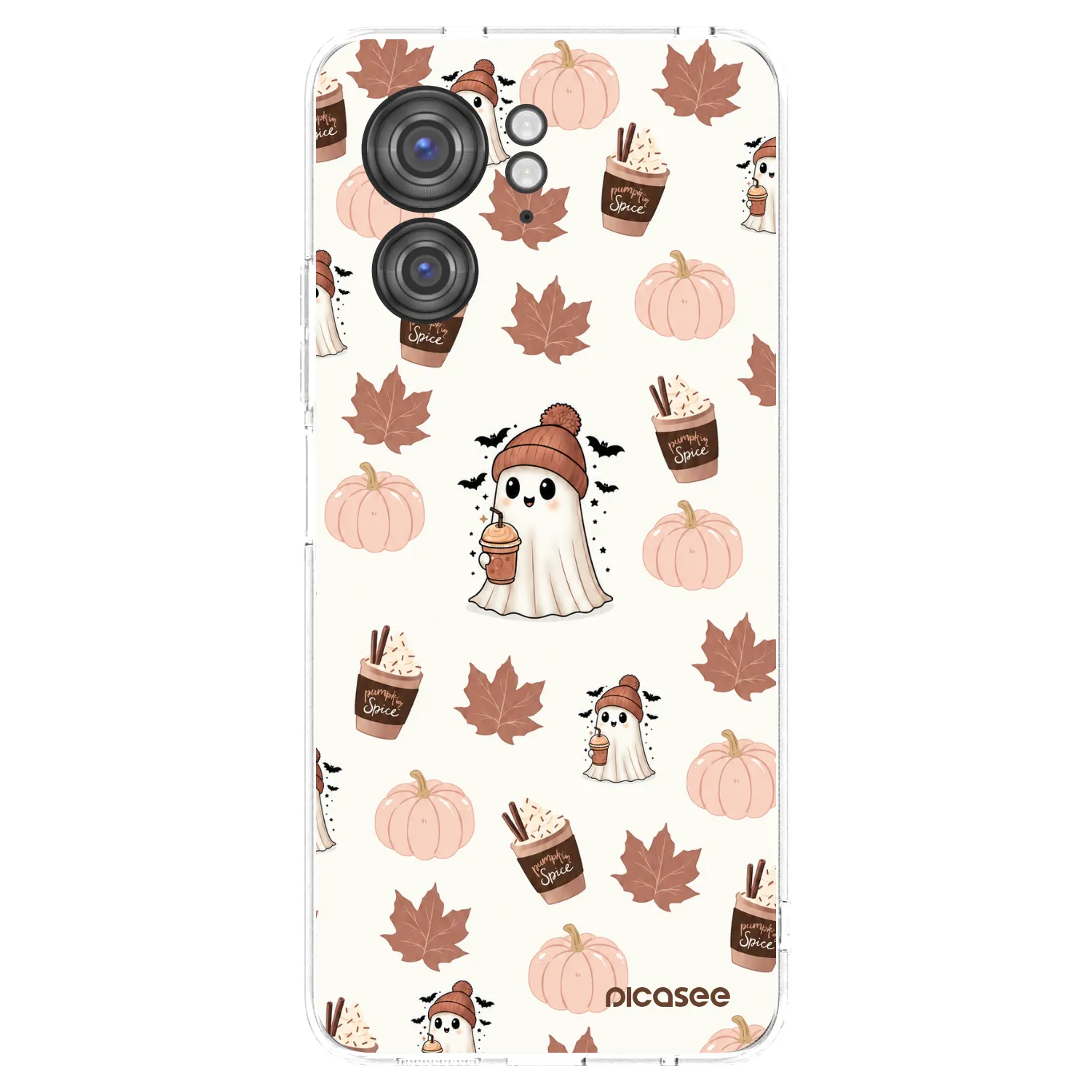 Picasee silikonowe przeźroczyste etui na Motorola Edge 40 - Pumpkin spice