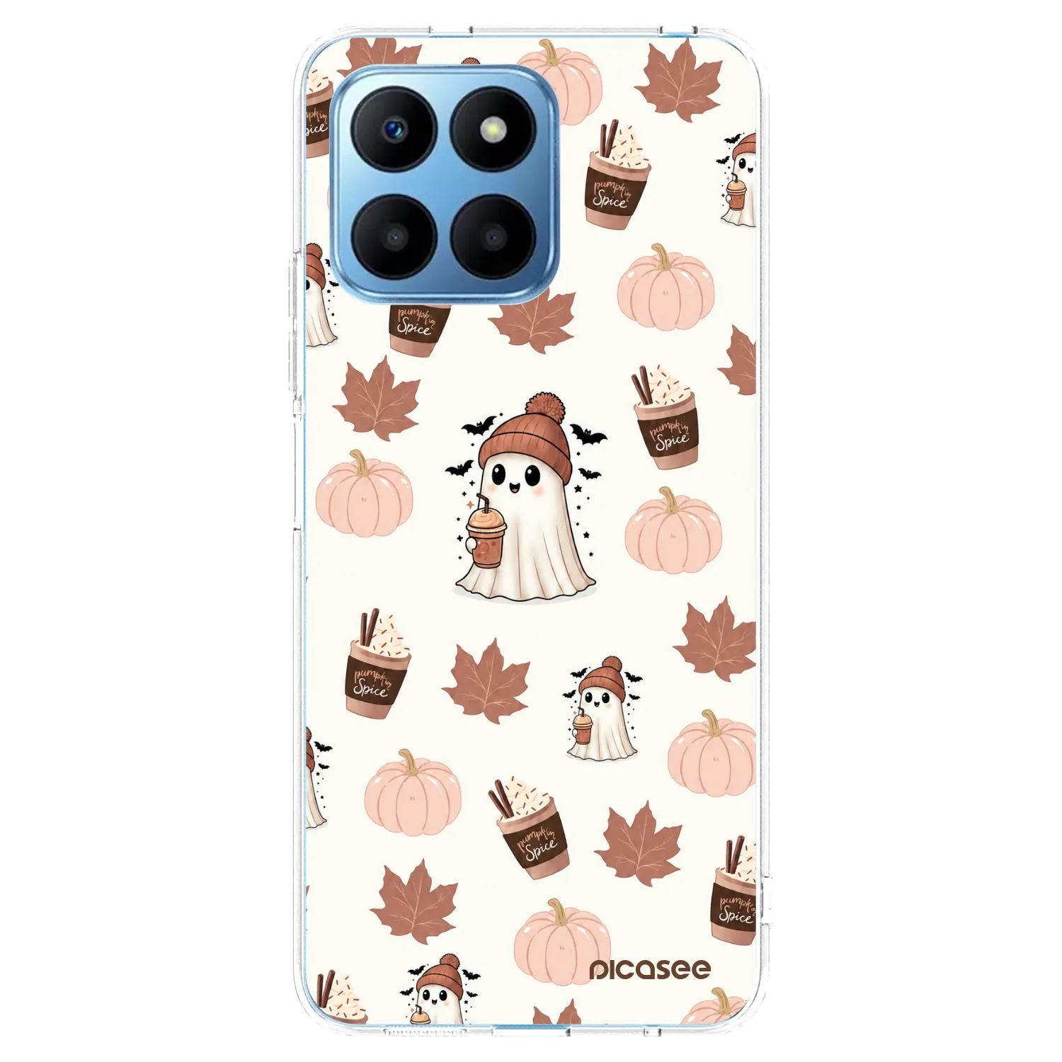 Picasee silikonowe przeźroczyste etui na Honor 70 Lite - Pumpkin spice