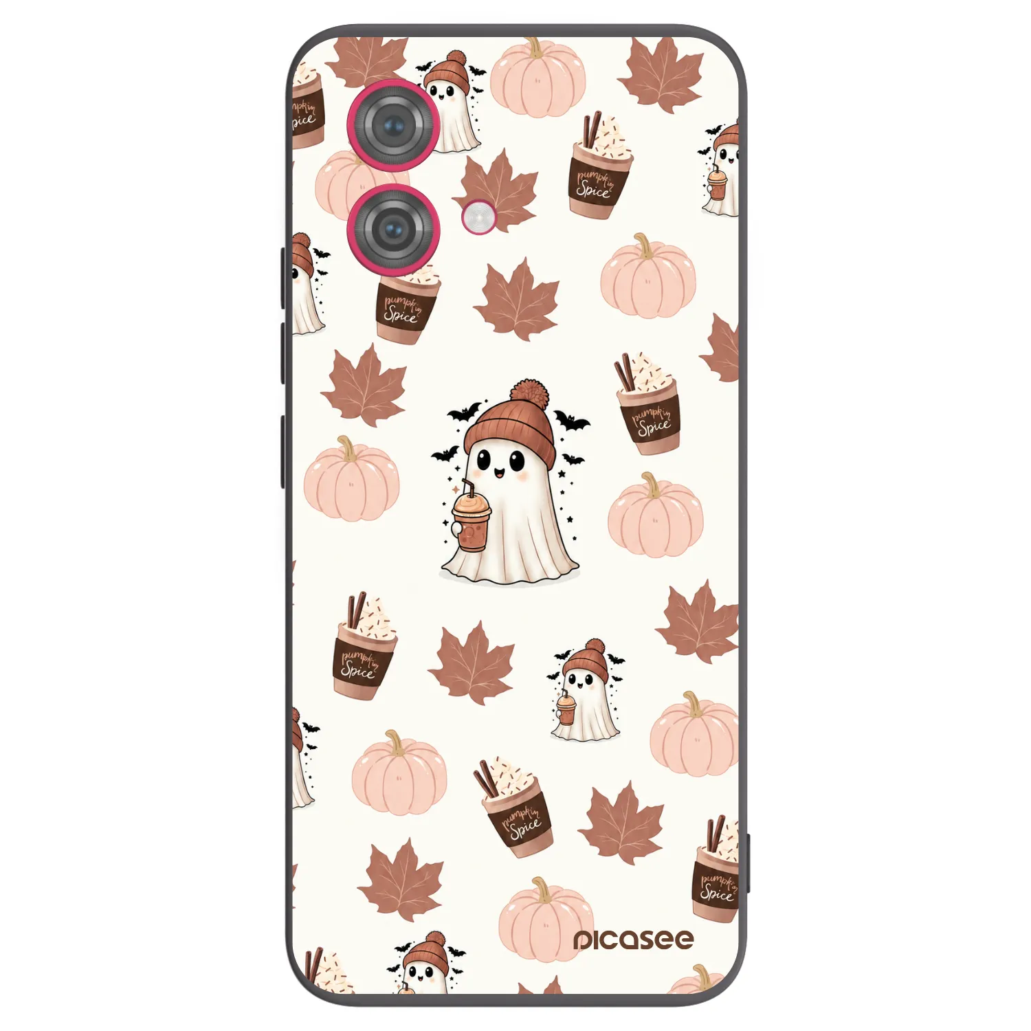 Picasee silikonowe czarne etui na Motorola Moto G84 5G - Pumpkin spice