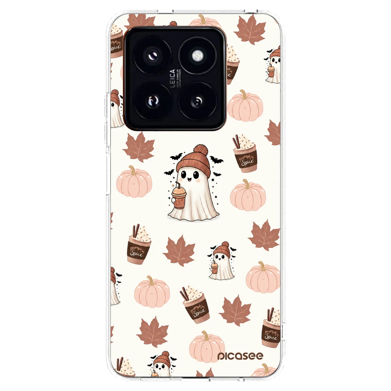 Picasee silikonowe przeźroczyste etui na Xiaomi 14 Pro - Pumpkin spice