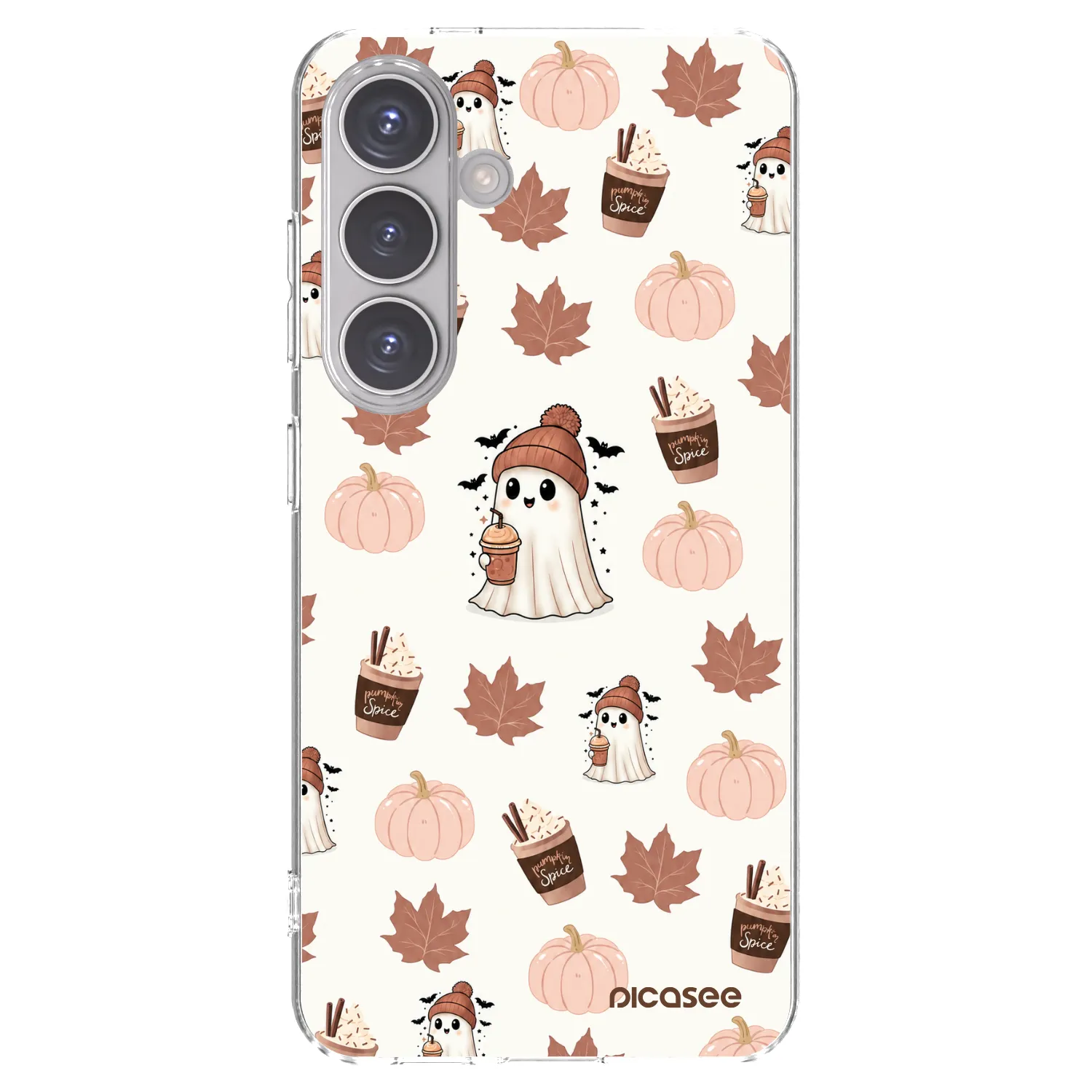 Picasee silikonowe przeźroczyste etui na Samsung Galaxy S24 S921B 5G - Pumpkin spice