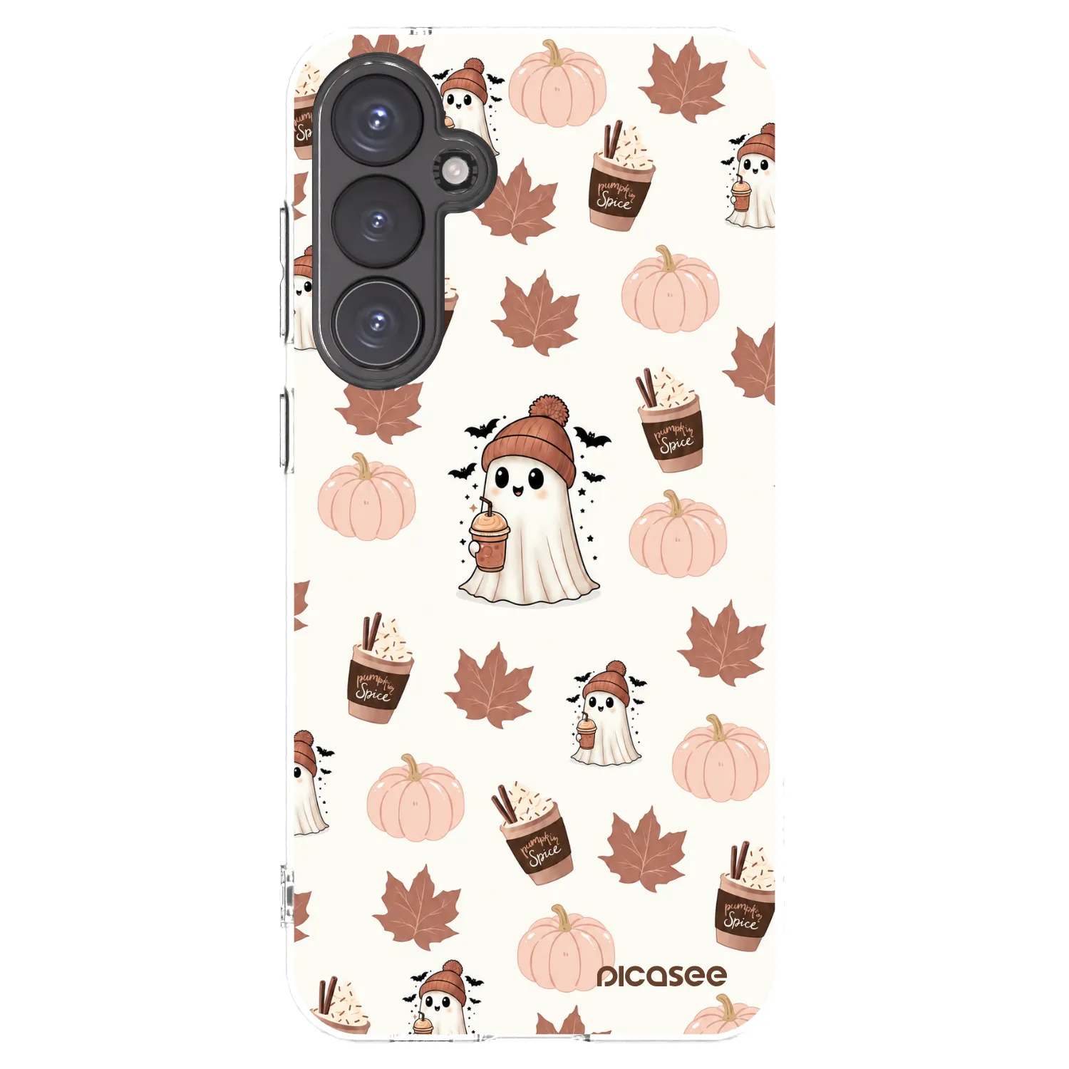 Picasee silikonowe przeźroczyste etui na Samsung Galaxy S23 FE S711B - Pumpkin spice