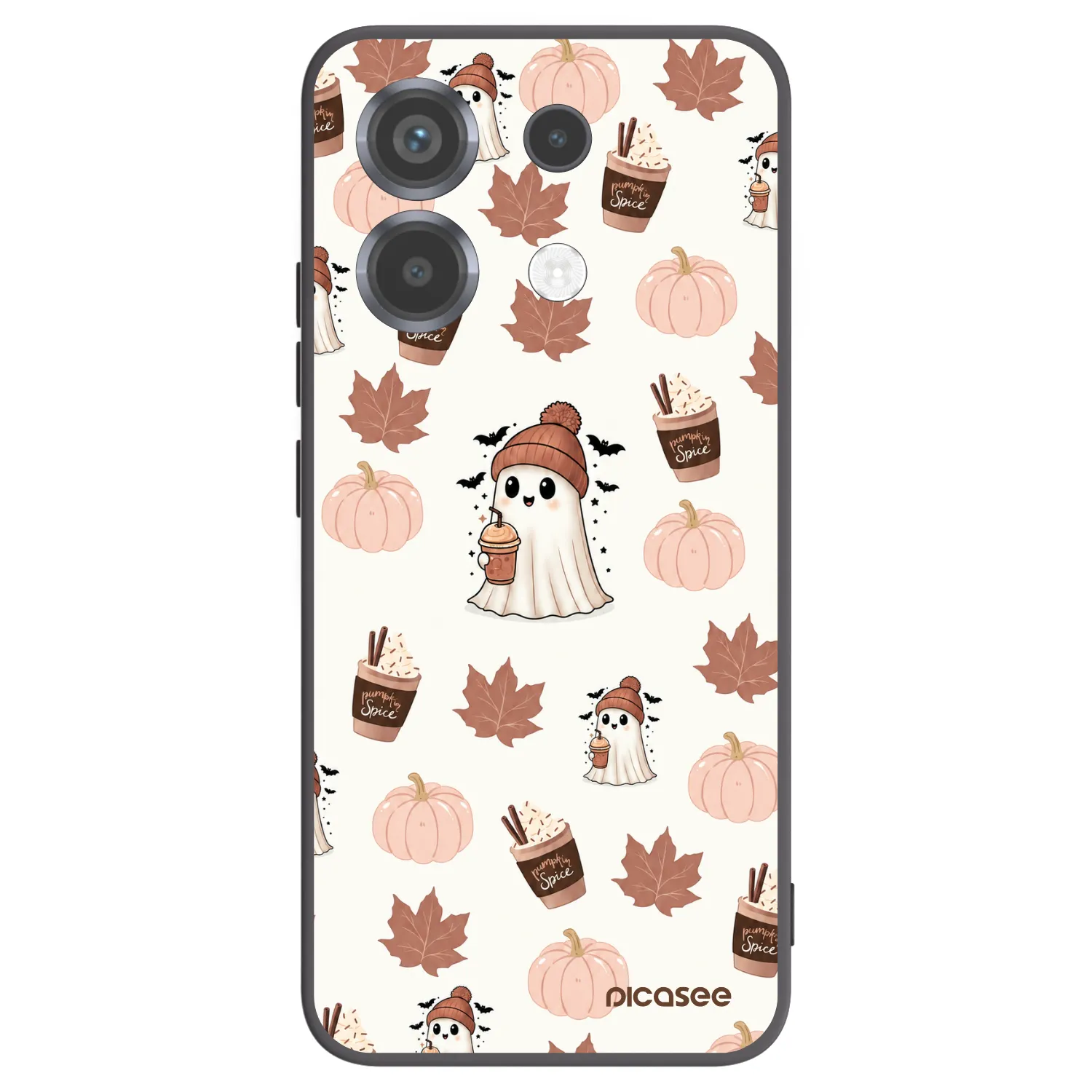 Picasee silikonowe czarne etui na Xiaomi Poco X6 - Pumpkin spice