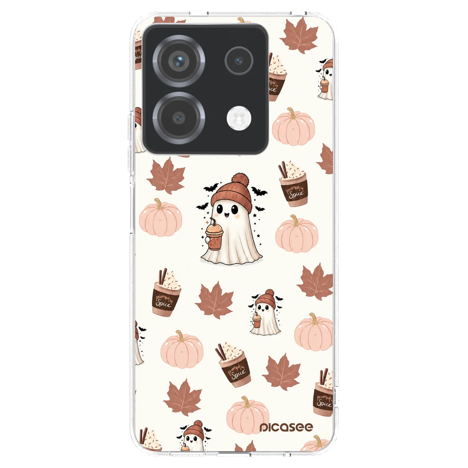 Picasee silikonowe przeźroczyste etui na Xiaomi Poco X6 - Pumpkin spice
