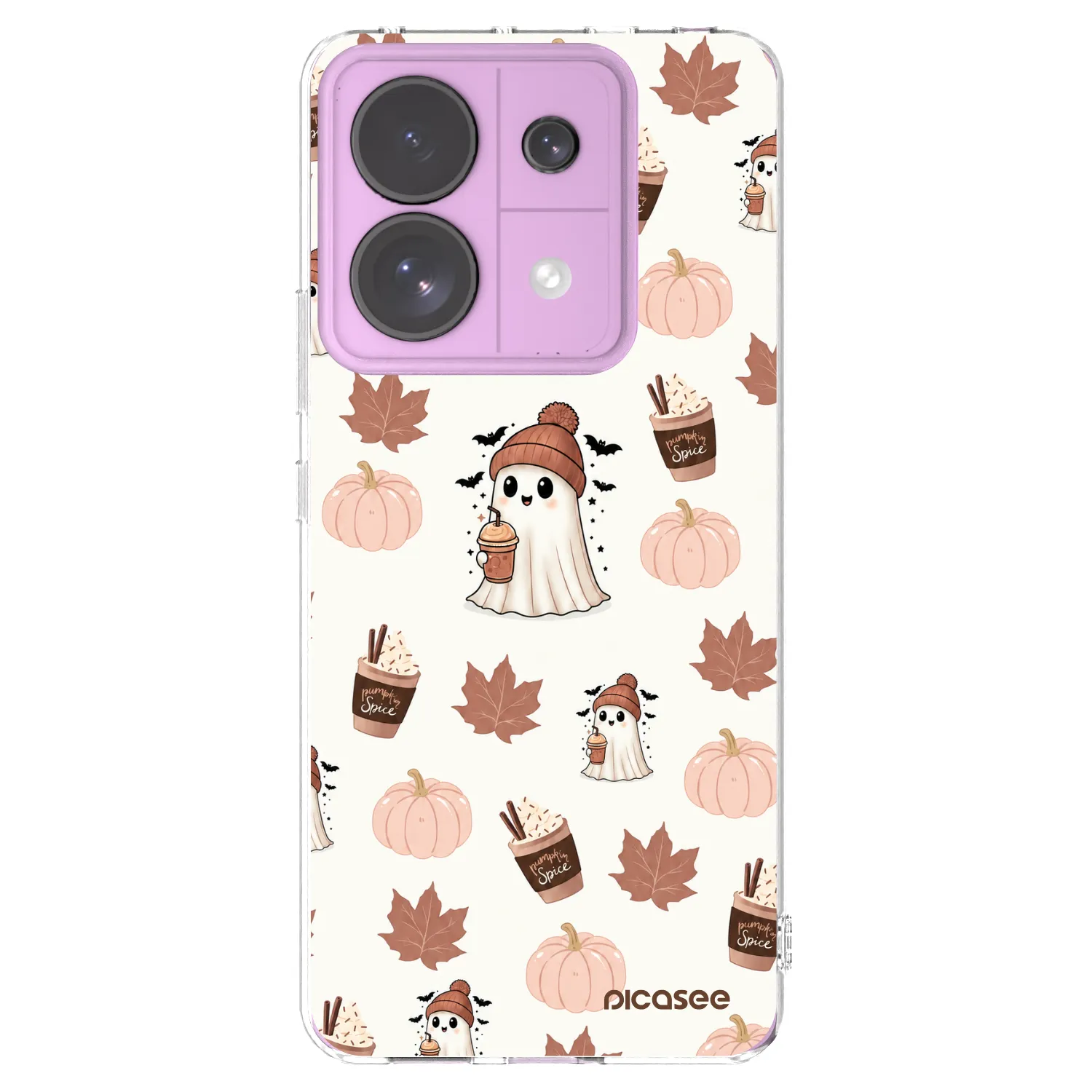 Picasee silikonowe przeźroczyste etui na Xiaomi Redmi Note 13 Pro 5G - Pumpkin spice