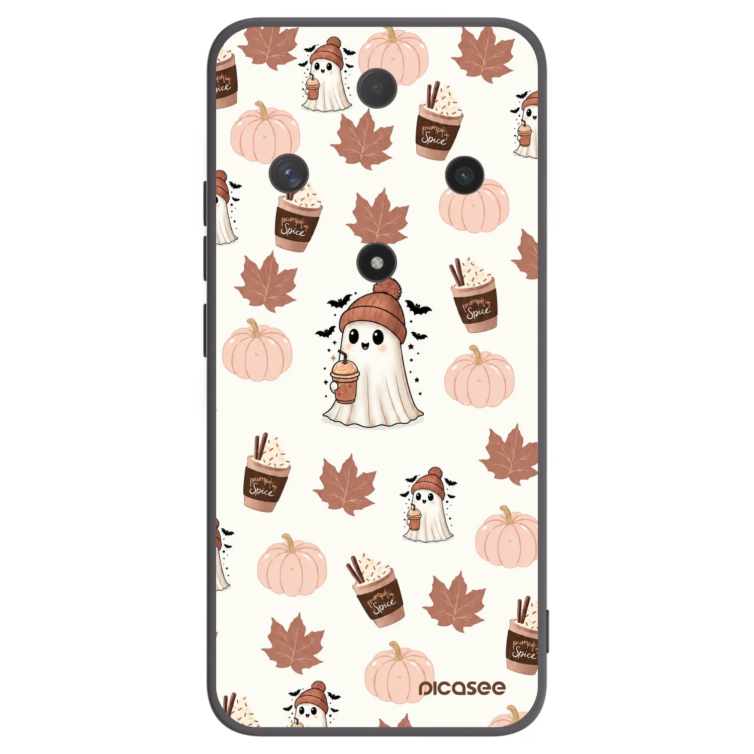 Picasee silikonowe czarne etui na Honor Magic6 Lite 5G - Pumpkin spice