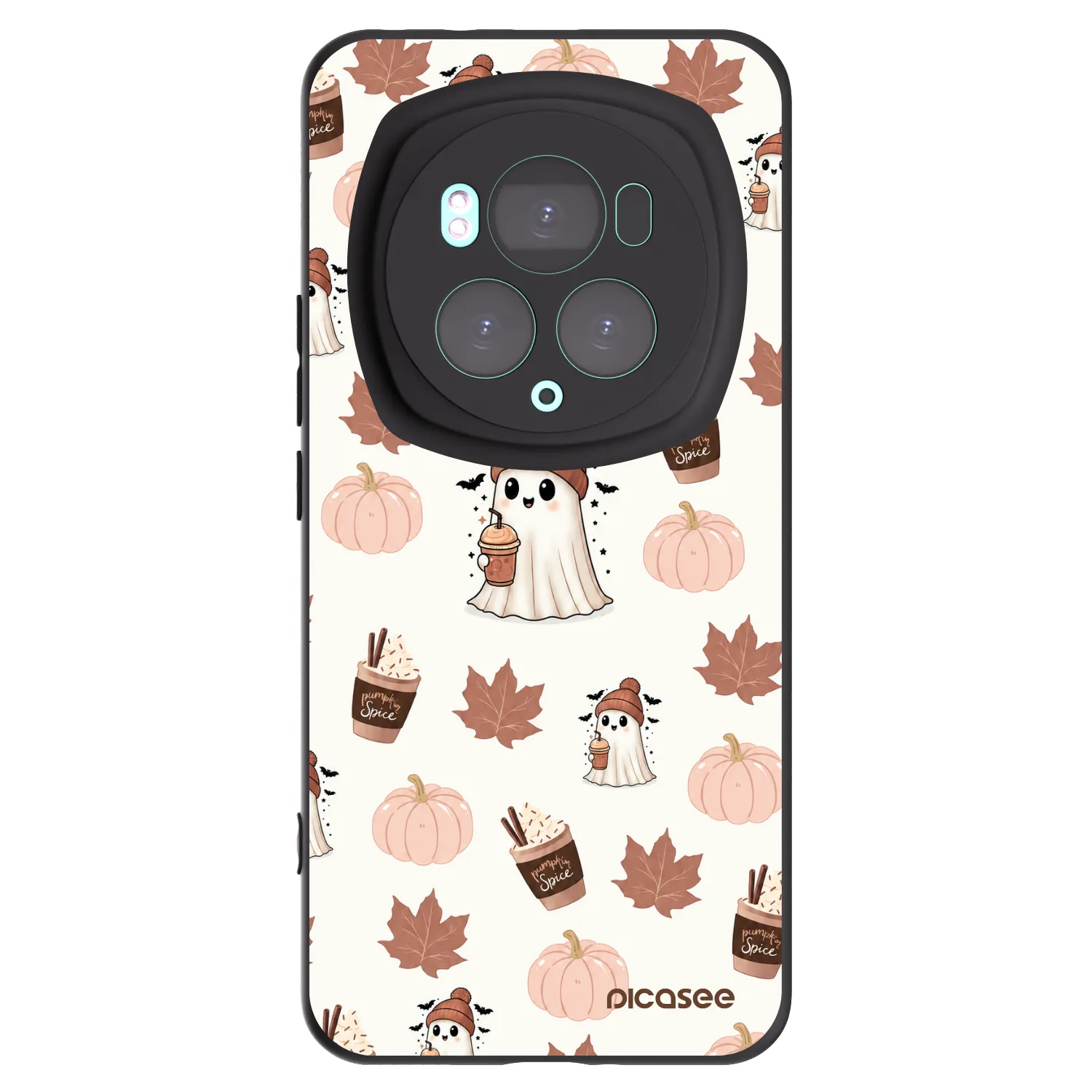 Picasee silikonowe czarne etui na Honor Magic6 Pro - Pumpkin spice