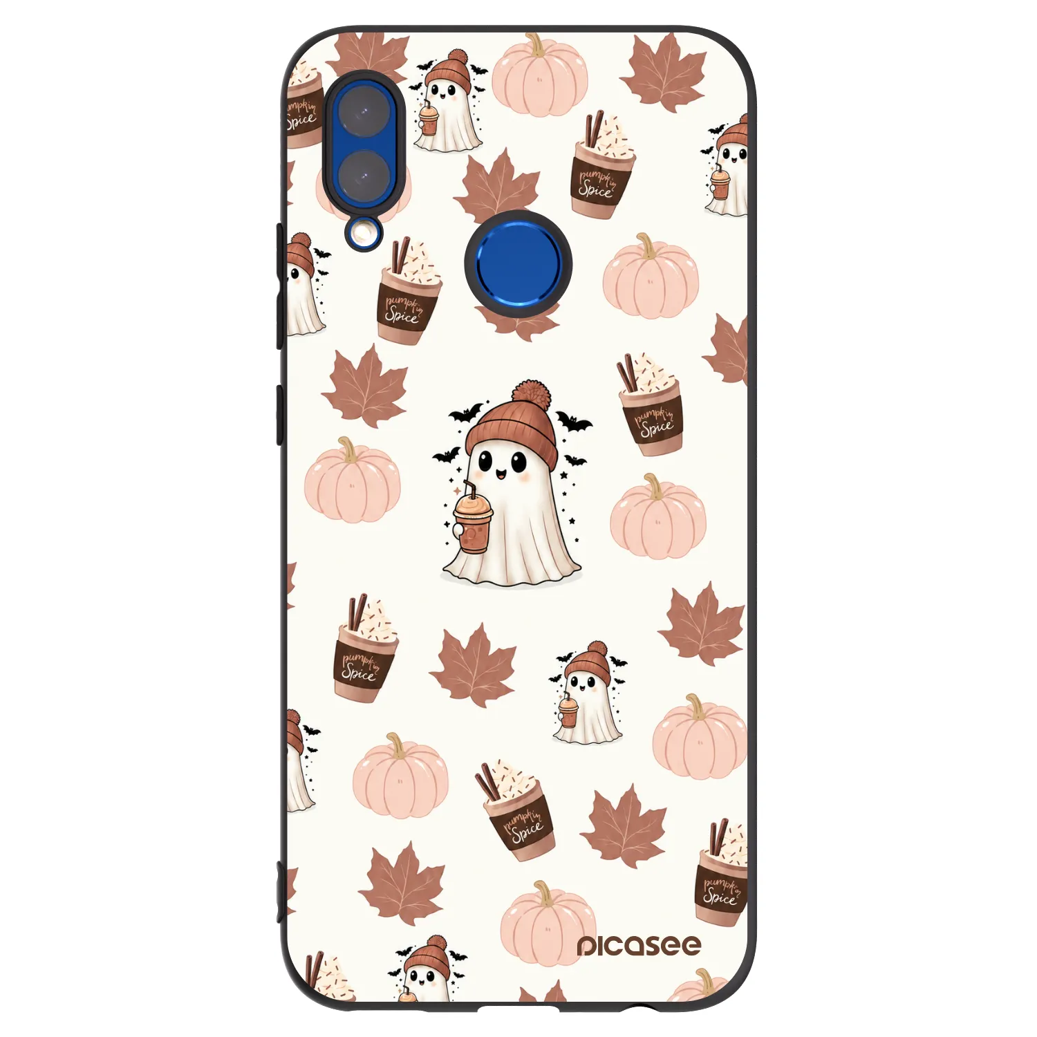 Picasee silikonowe czarne etui na Huawei P Smart 2019 - Pumpkin spice
