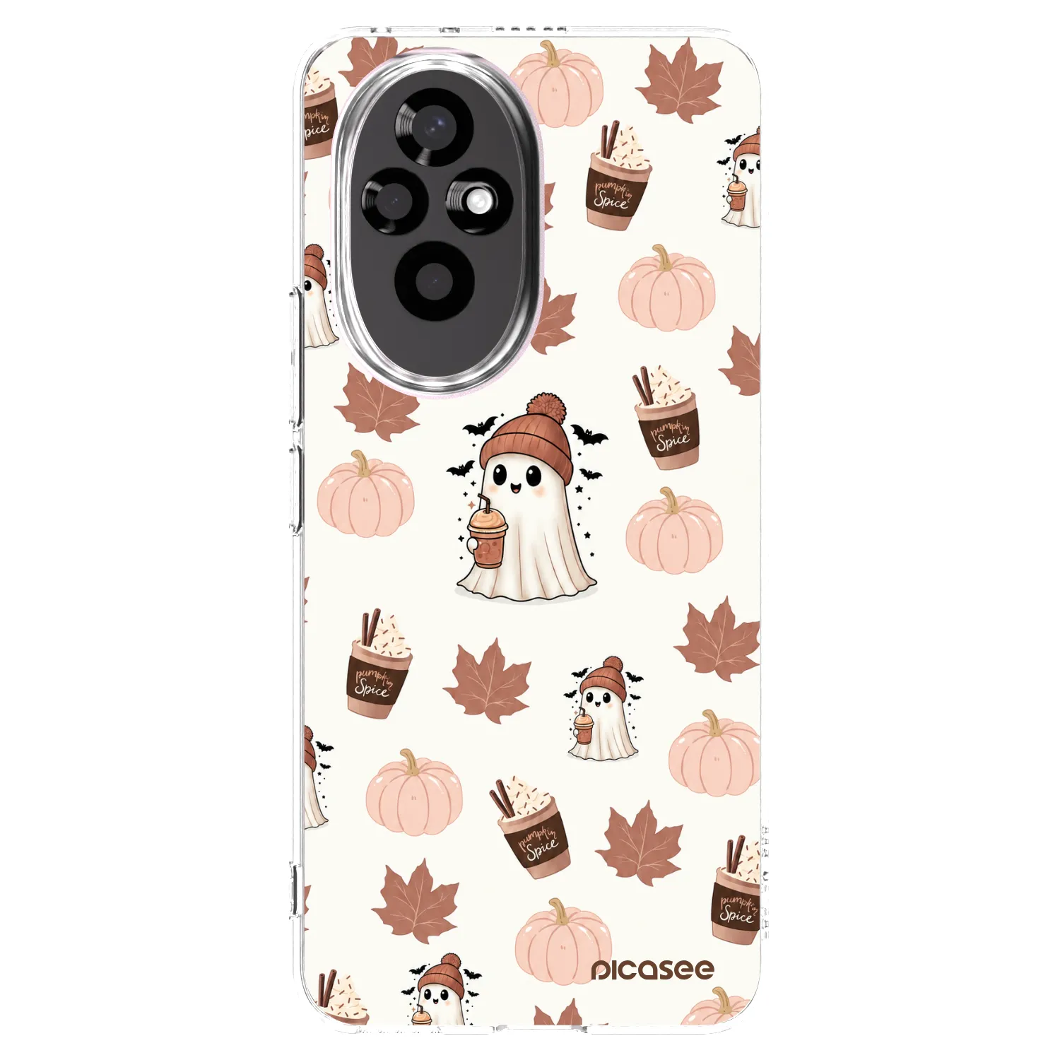 Picasee silikonowe przeźroczyste etui na Honor 200 5G - Pumpkin spice