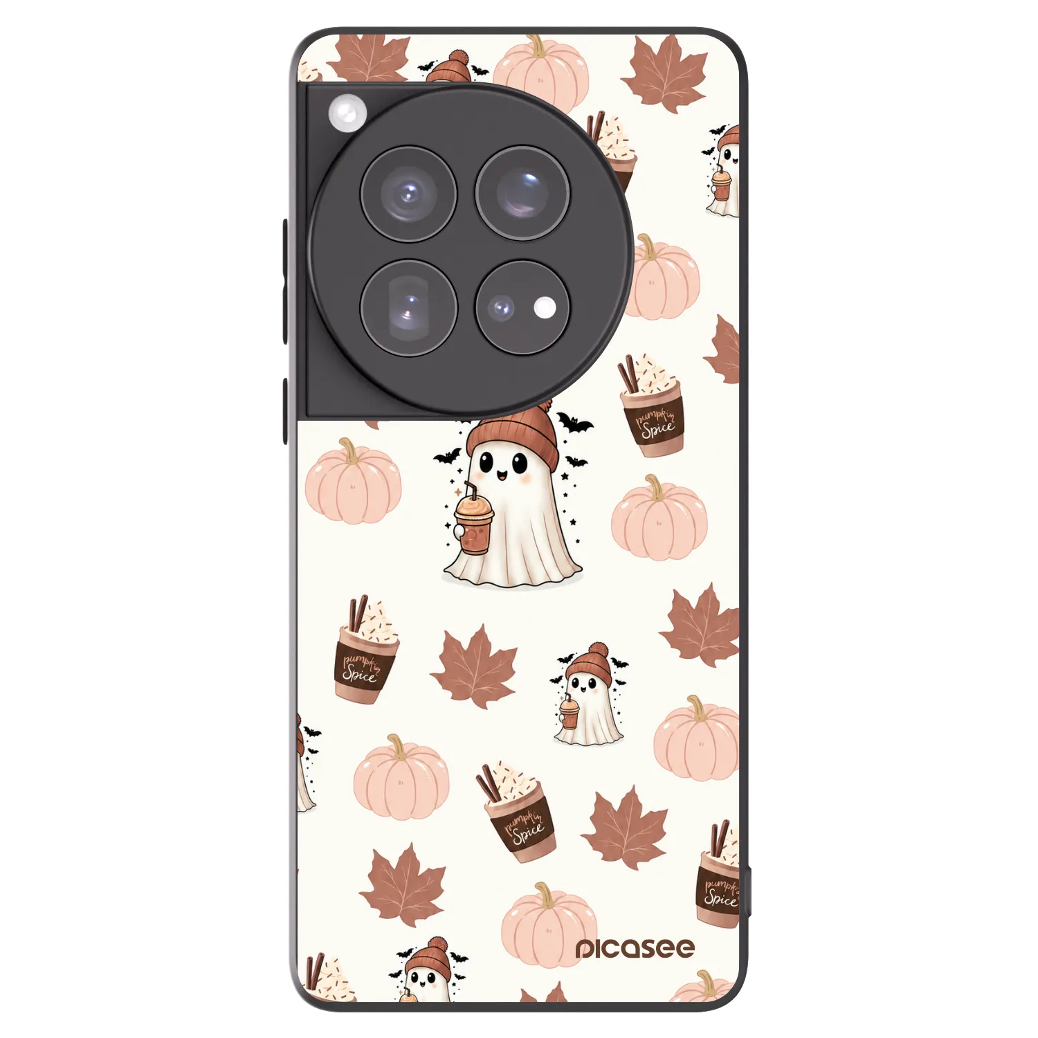 Picasee silikonowe czarne etui na OnePlus 12 5G - Pumpkin spice