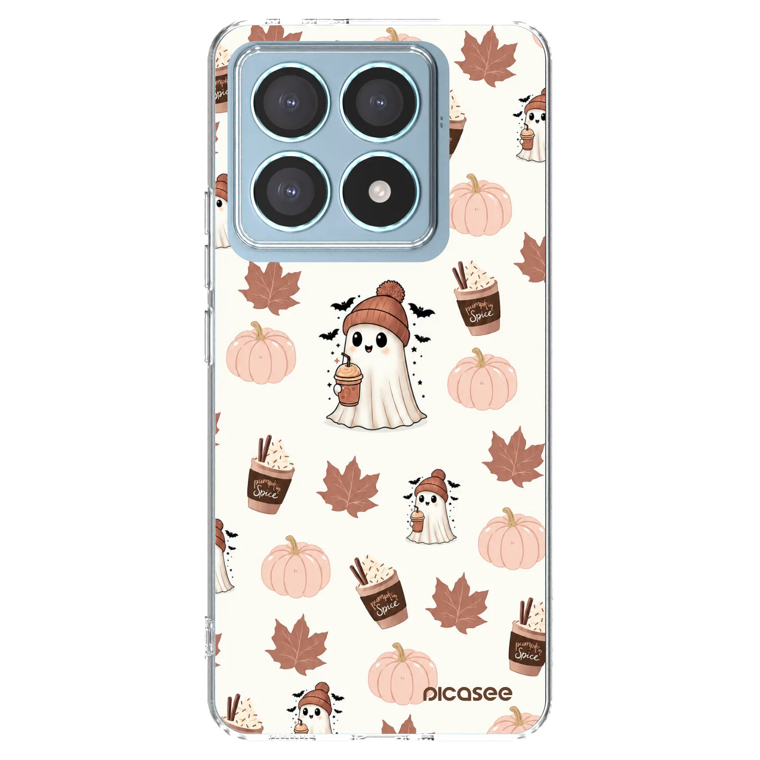 Picasee silikonowe przeźroczyste etui na Xiaomi 14T Pro - Pumpkin spice