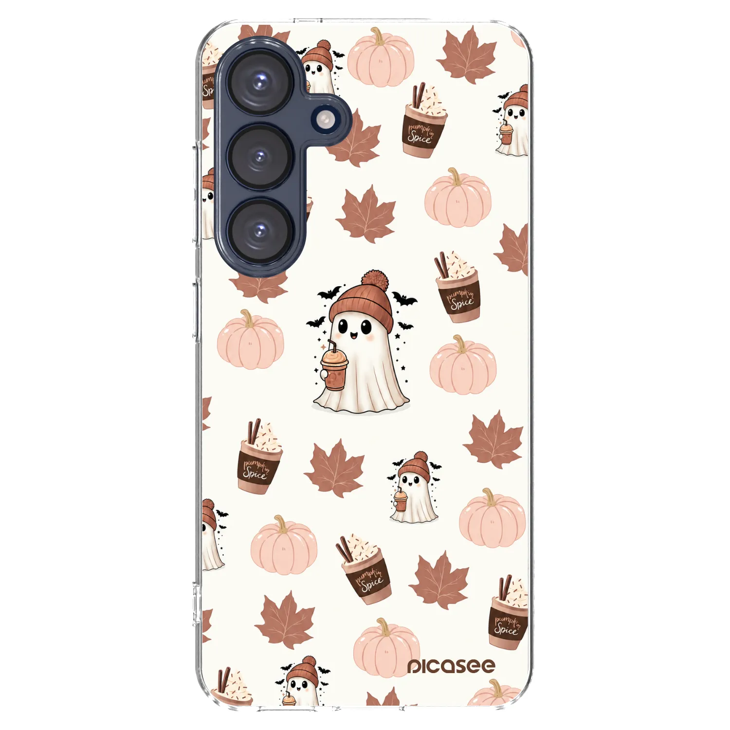 Picasee silikonowe przeźroczyste etui na Samsung Galaxy S25 5G - Pumpkin spice