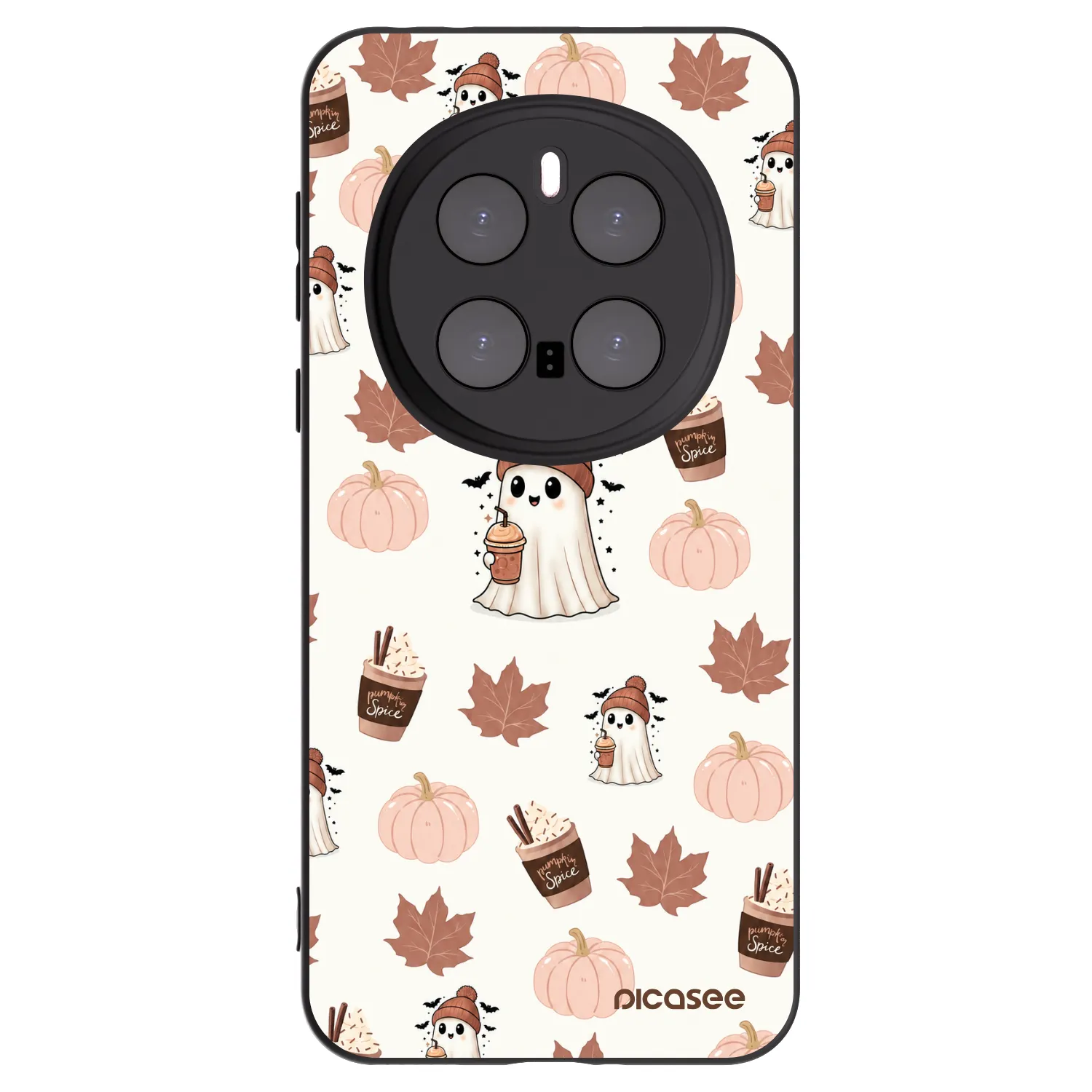Picasee silikonowe czarne etui na Honor Magic7 Pro 5G - Pumpkin spice