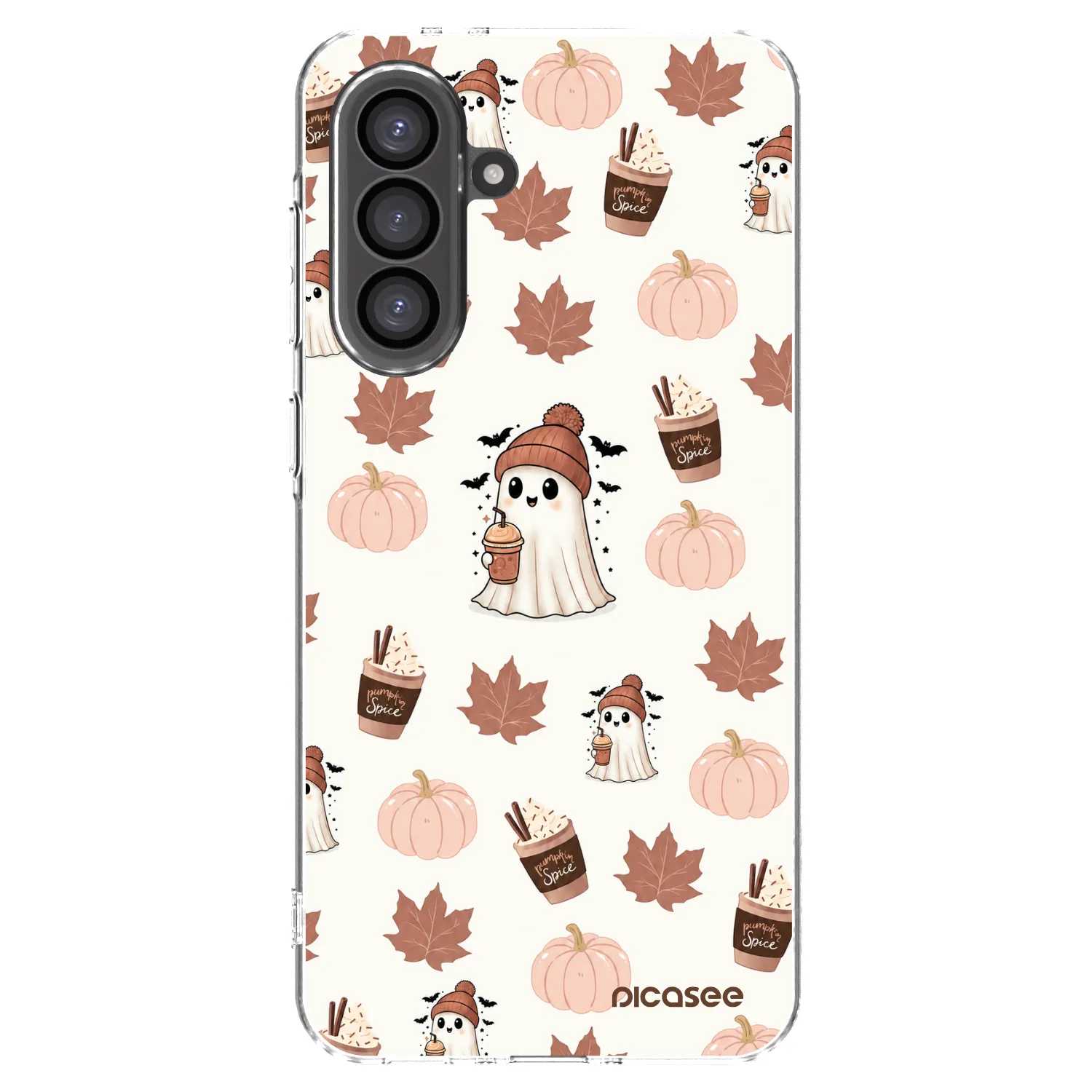 Picasee silikonowe przeźroczyste etui na Samsung Galaxy A56 5G A566B - Pumpkin spice