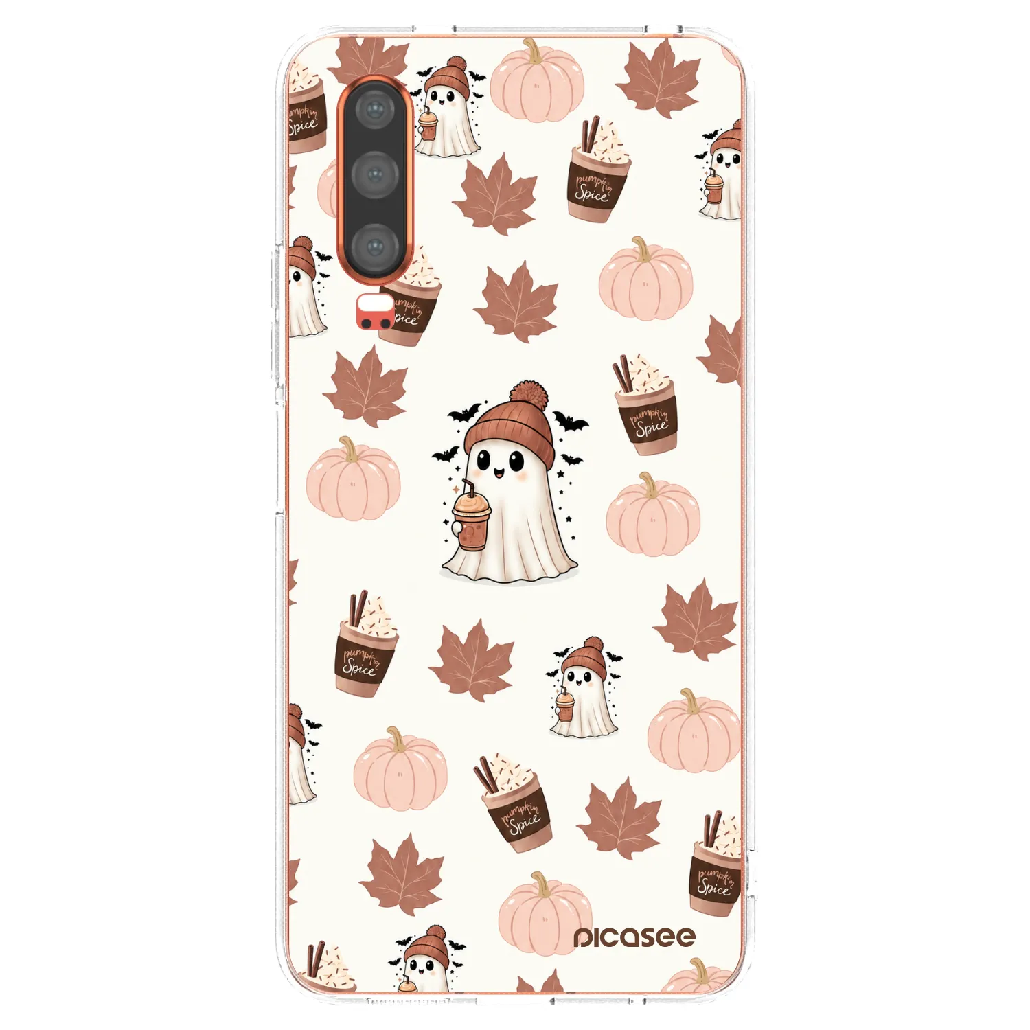 Picasee silikonowe przeźroczyste etui na Huawei P30 - Pumpkin spice