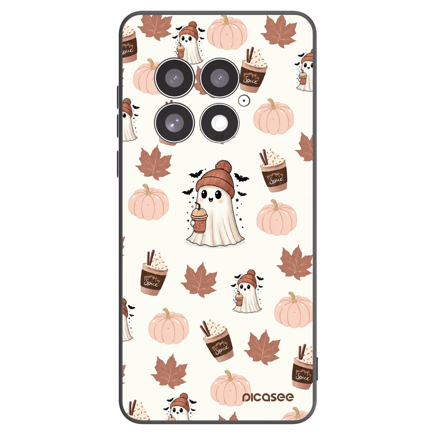 Picasee silikonowe czarne etui na OnePlus 13 5G - Pumpkin spice