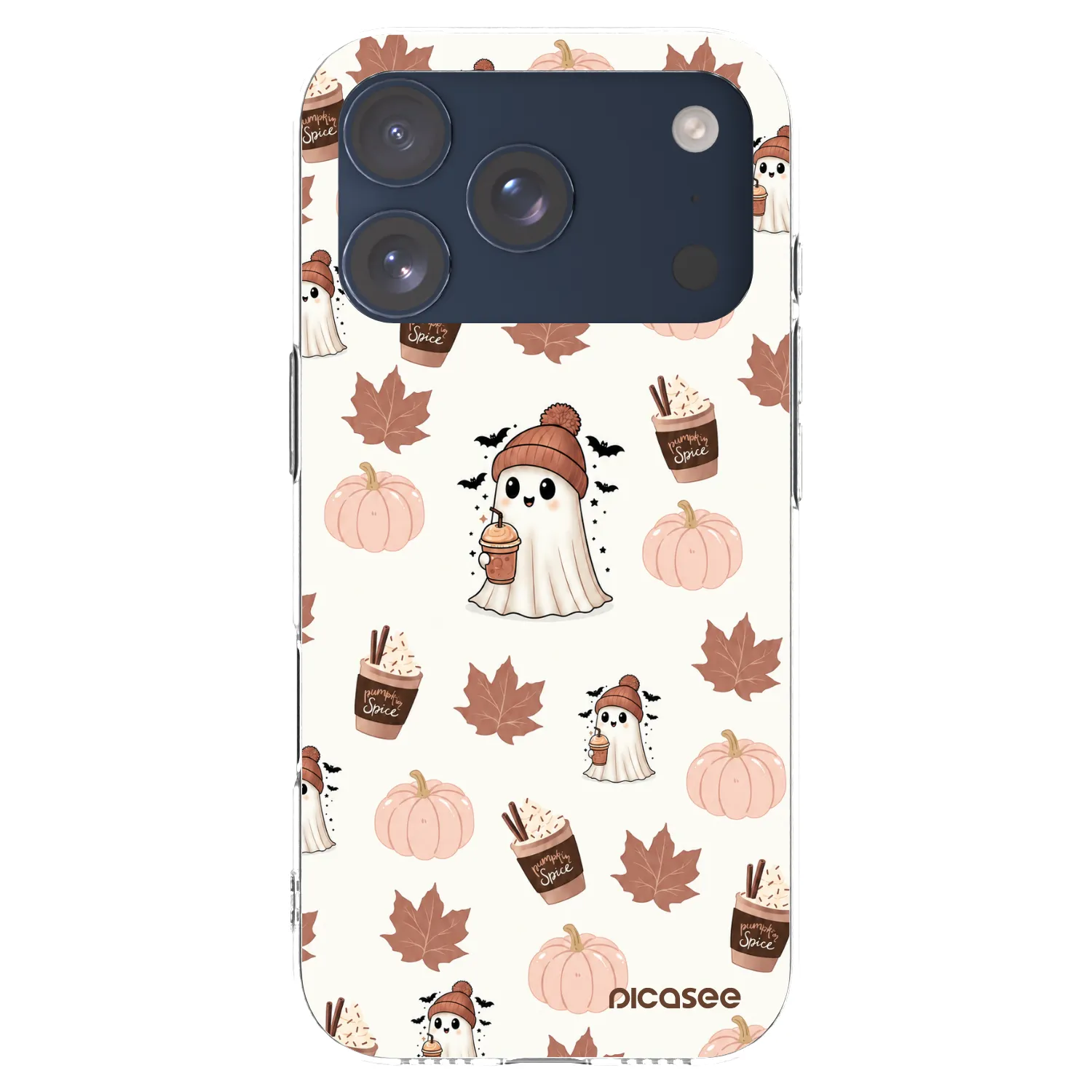 Picasee silikonowe przeźroczyste etui na Apple iPhone 17 Pro - Pumpkin spice