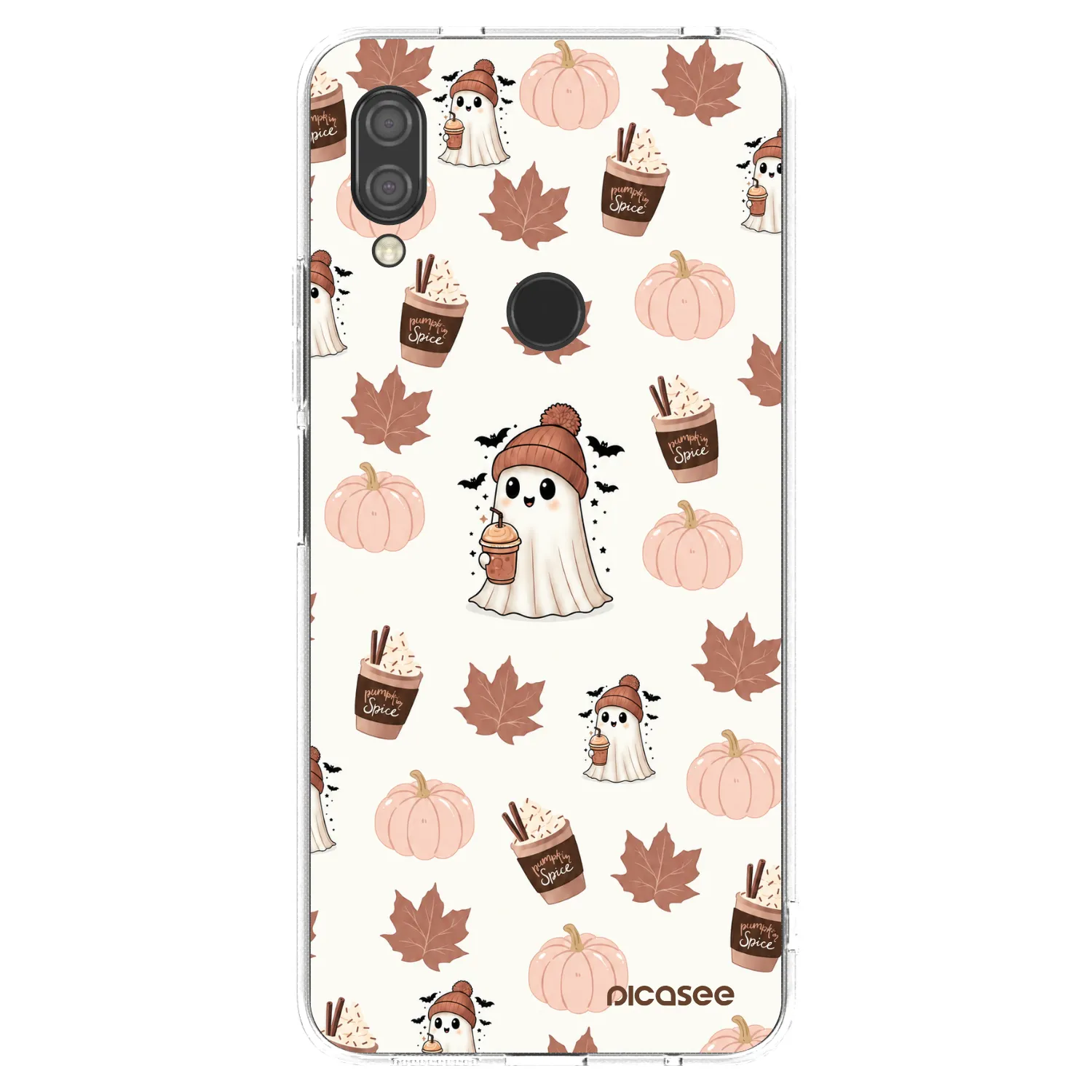 Picasee silikonowe przeźroczyste etui na Xiaomi Redmi 7 - Pumpkin spice