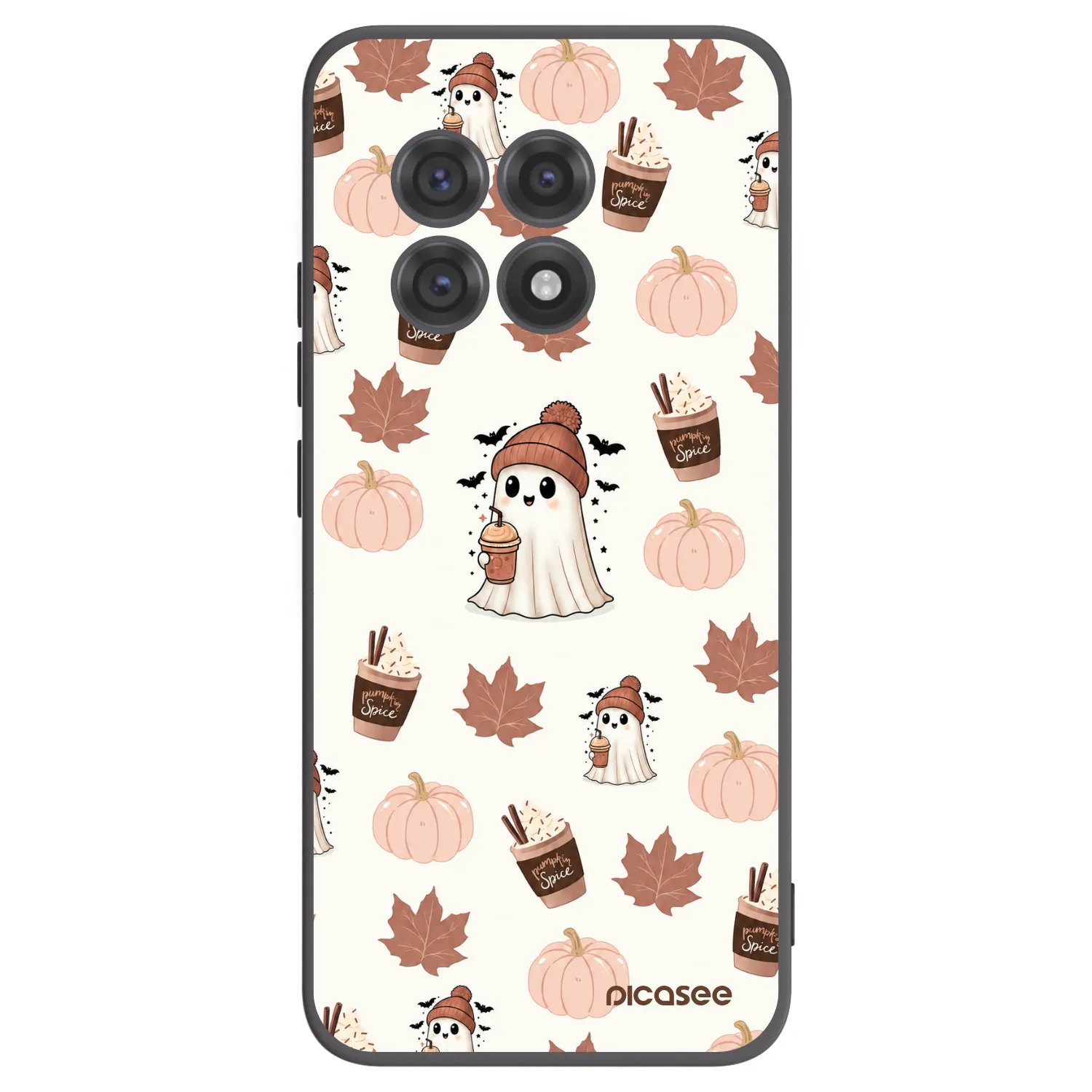 Picasee silikonowe czarne etui na OnePlus 13R 5G - Pumpkin spice